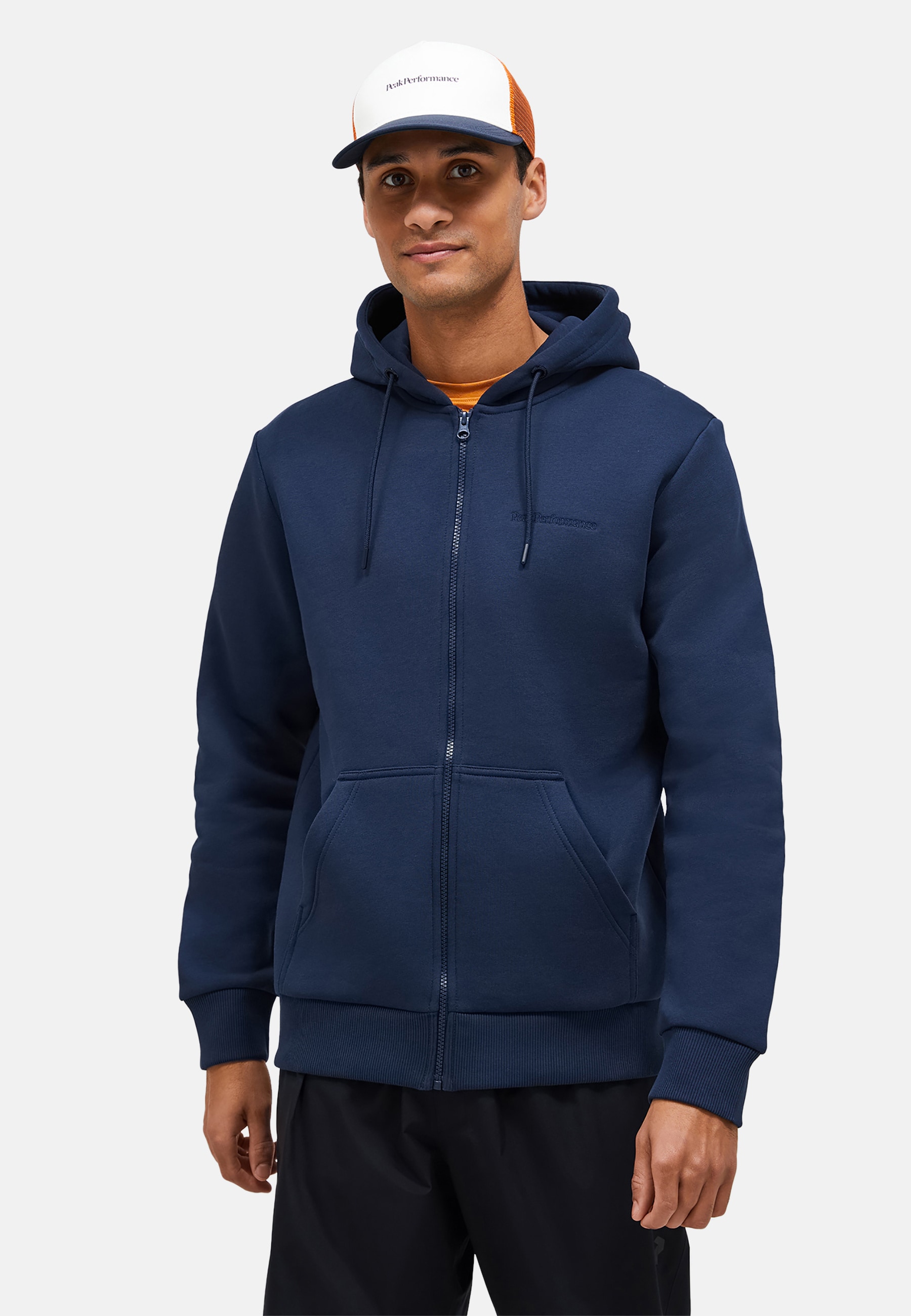 Peak Performance Kapuzensweatshirt "M Original Small Logo Zip Hood", mit Kapuze