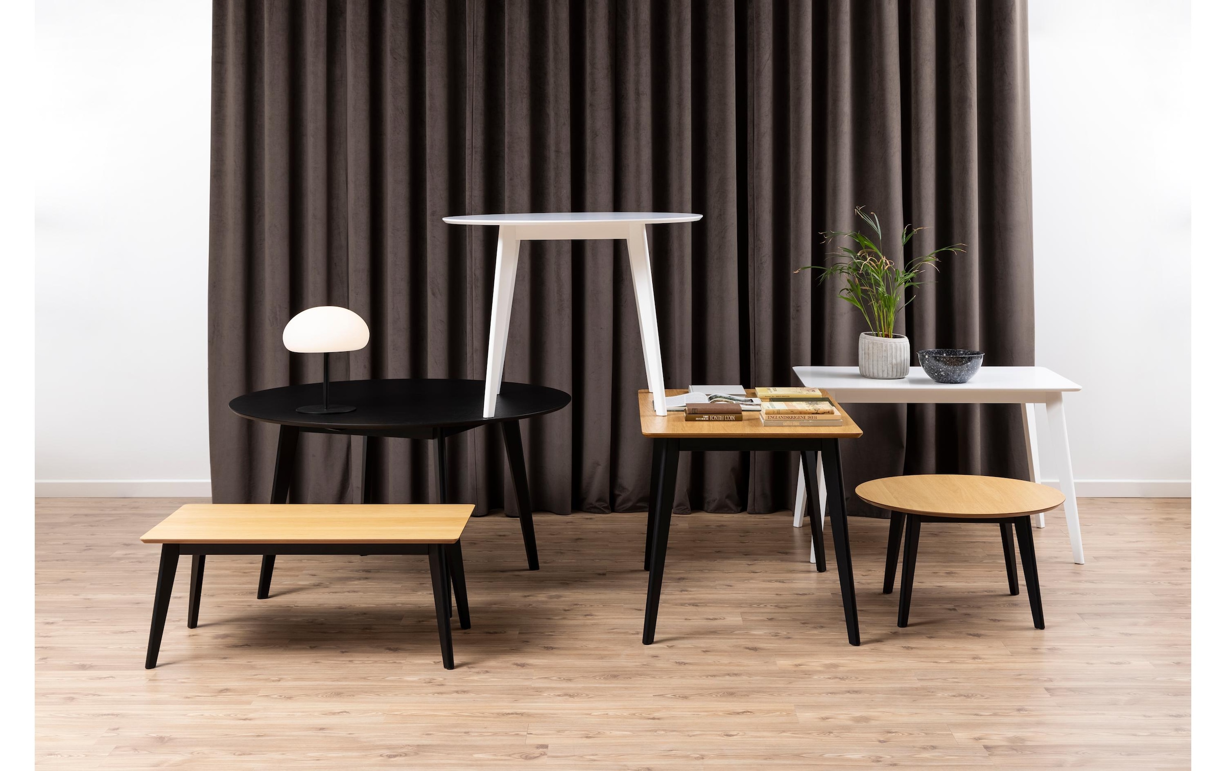 AC Design Esstisch »Roxby 120 x 80 x 76 cm, Nature/Schwarz«
