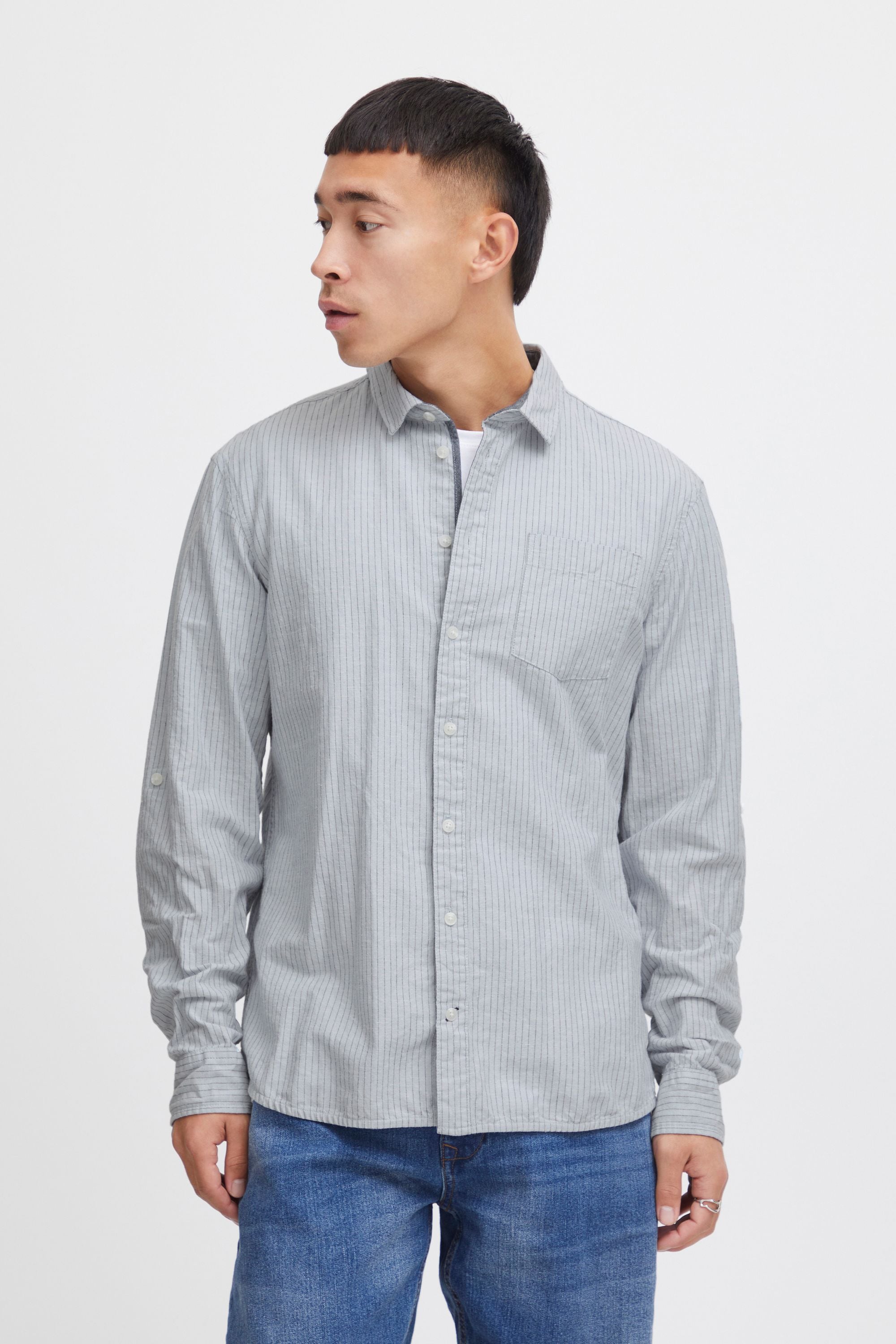 Blend Langarmhemd "BHShirt", Stilvolles Langarmhemd mit Brusttasche aus Lei günstig online kaufen