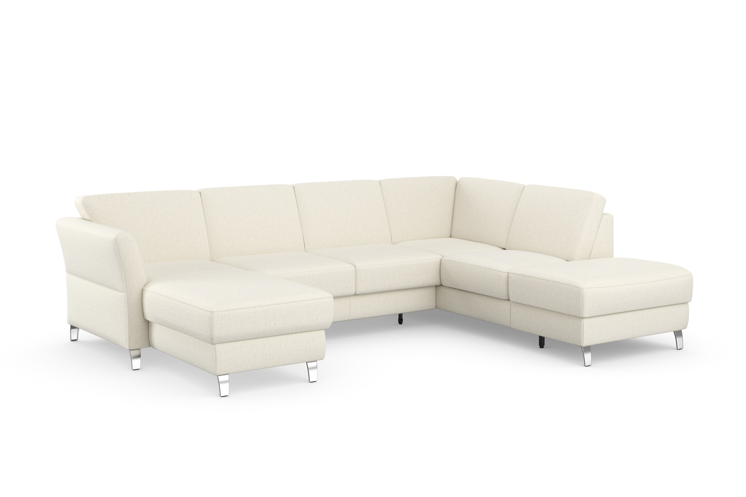 sit&more Wohnlandschaft »Visby U-Form«, Wahlweise mit Bettfunktion und Stauraum, frei im Raum stellbar