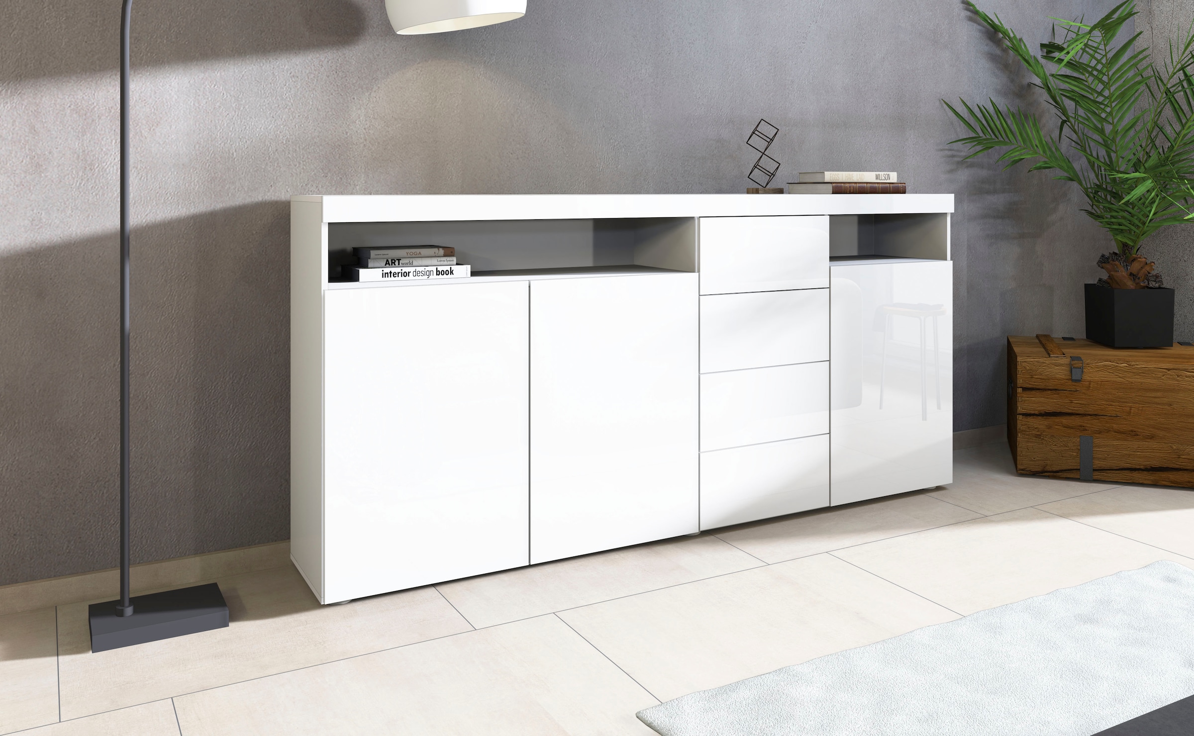 borchardt Möbel Highboard »Kapstadt«, Breite 200 cm