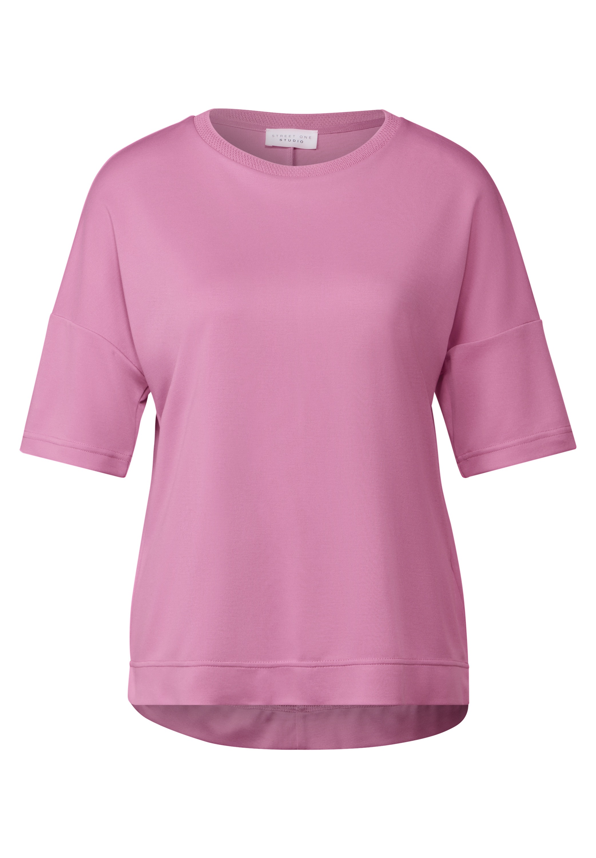 STREET ONE STUDIO T-Shirt, aus softem Materialmix