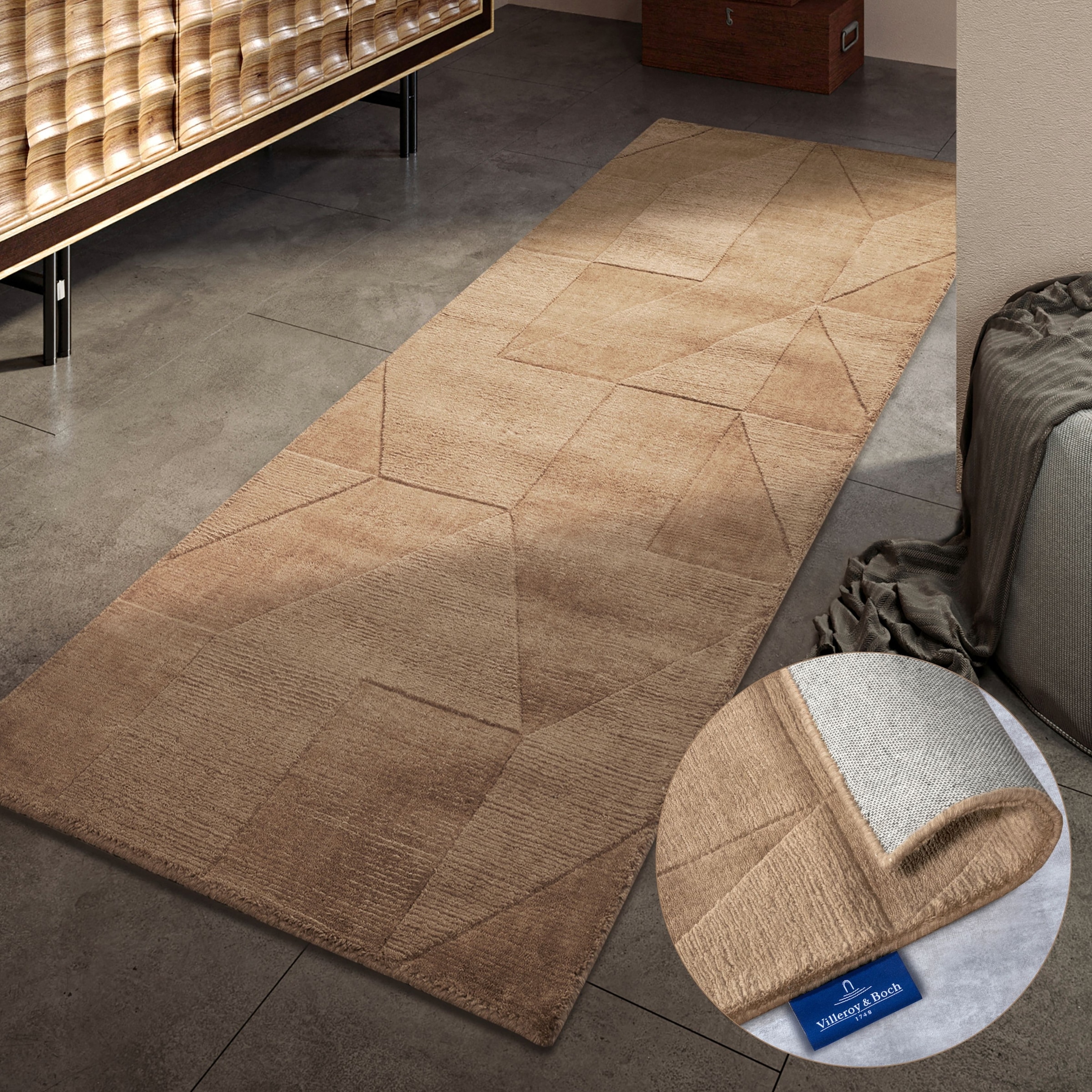 Villeroy & Boch Wollteppich "Ursule" rechteckig 10 mm Höhe Läufer, handgewe günstig online kaufen