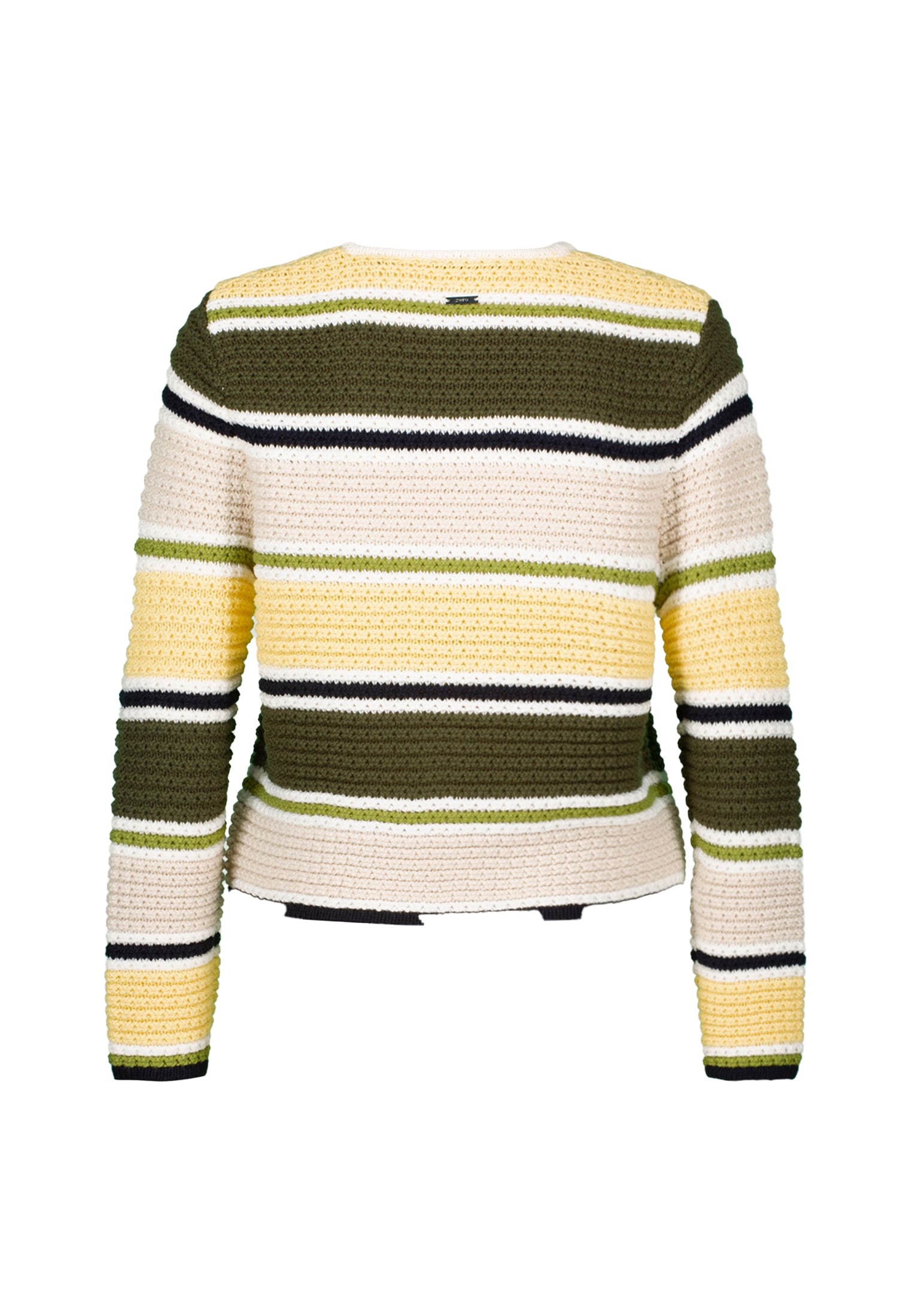 Zero Strickjacke »zero Strickjacke gestreift mit Knopfleiste«, strukturiert