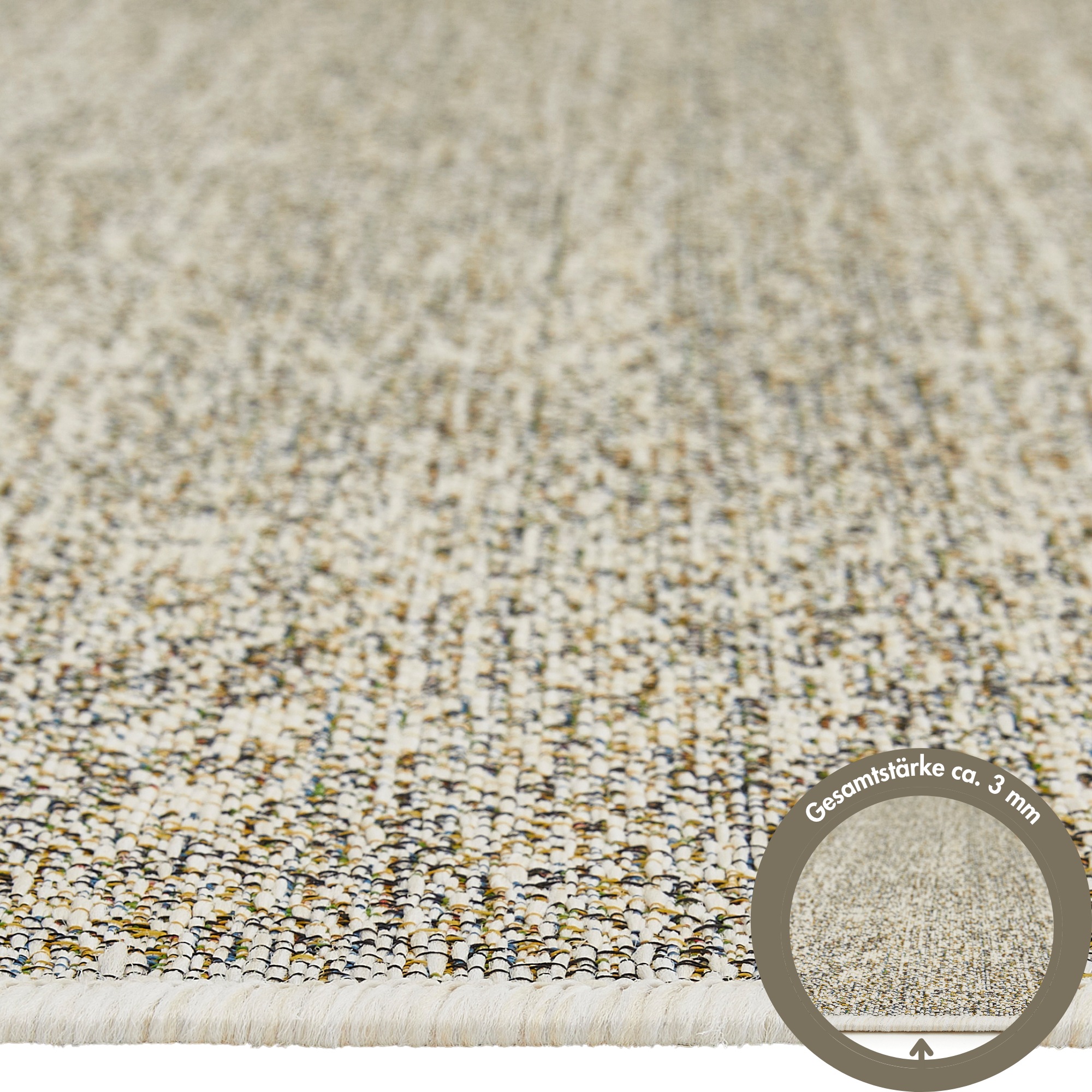 LUXOR living Teppich »Patio«, rechteckig, 3 mm Höhe, In- und Outdoor geeignet; Balkon; Terrasse; Kurzflor; Wohnzimmer