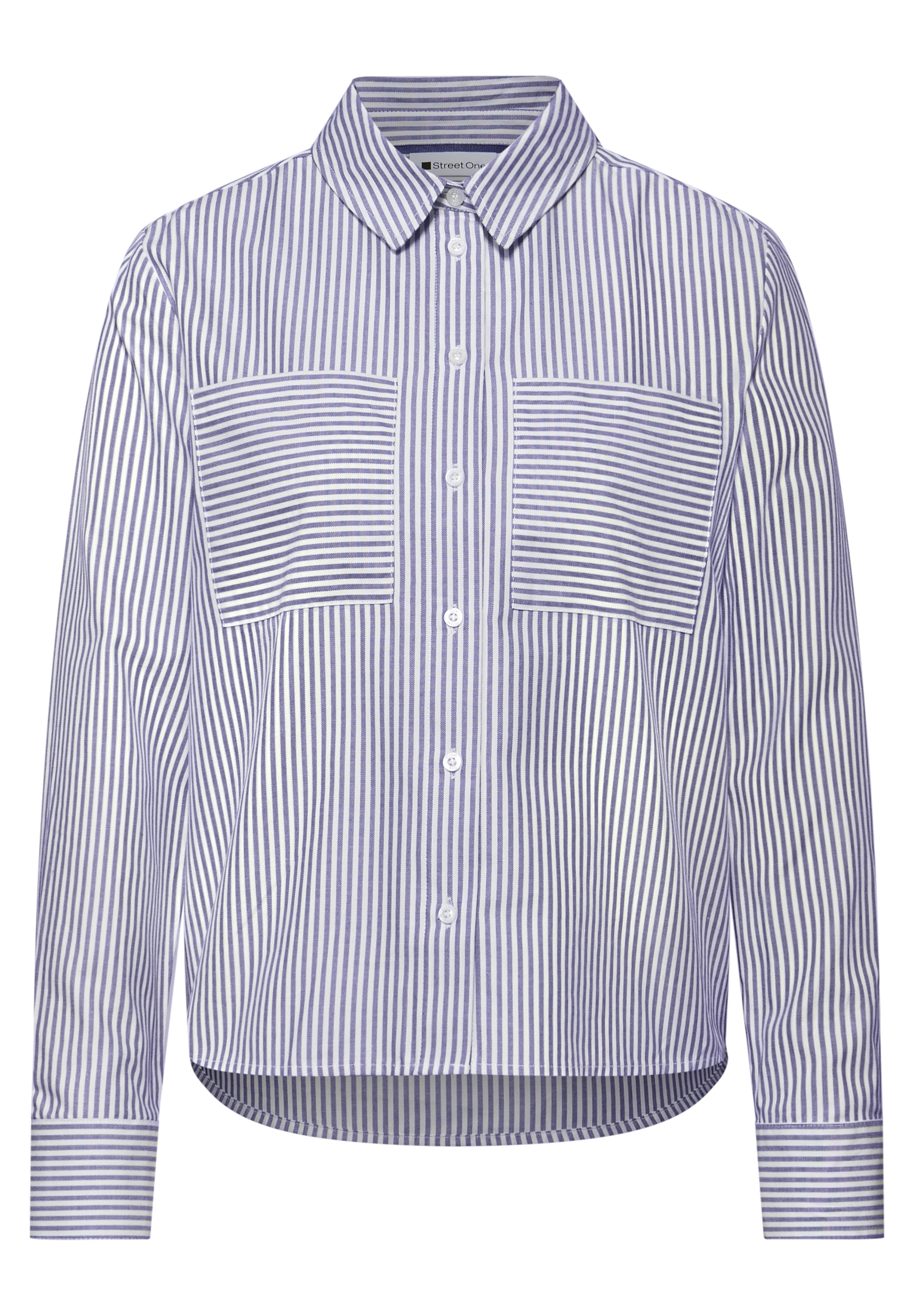 STREET ONE Langarmbluse aus reiner Baumwolle