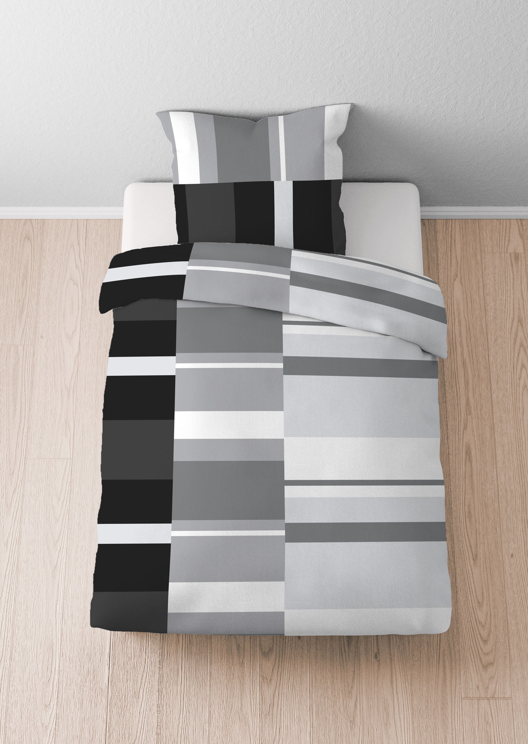 Castell - Markenbettwäsche Bettwäsche »0460125«, Polycotton, hautsympathisch, atmungsaktiv, mit Reißverschlüssen