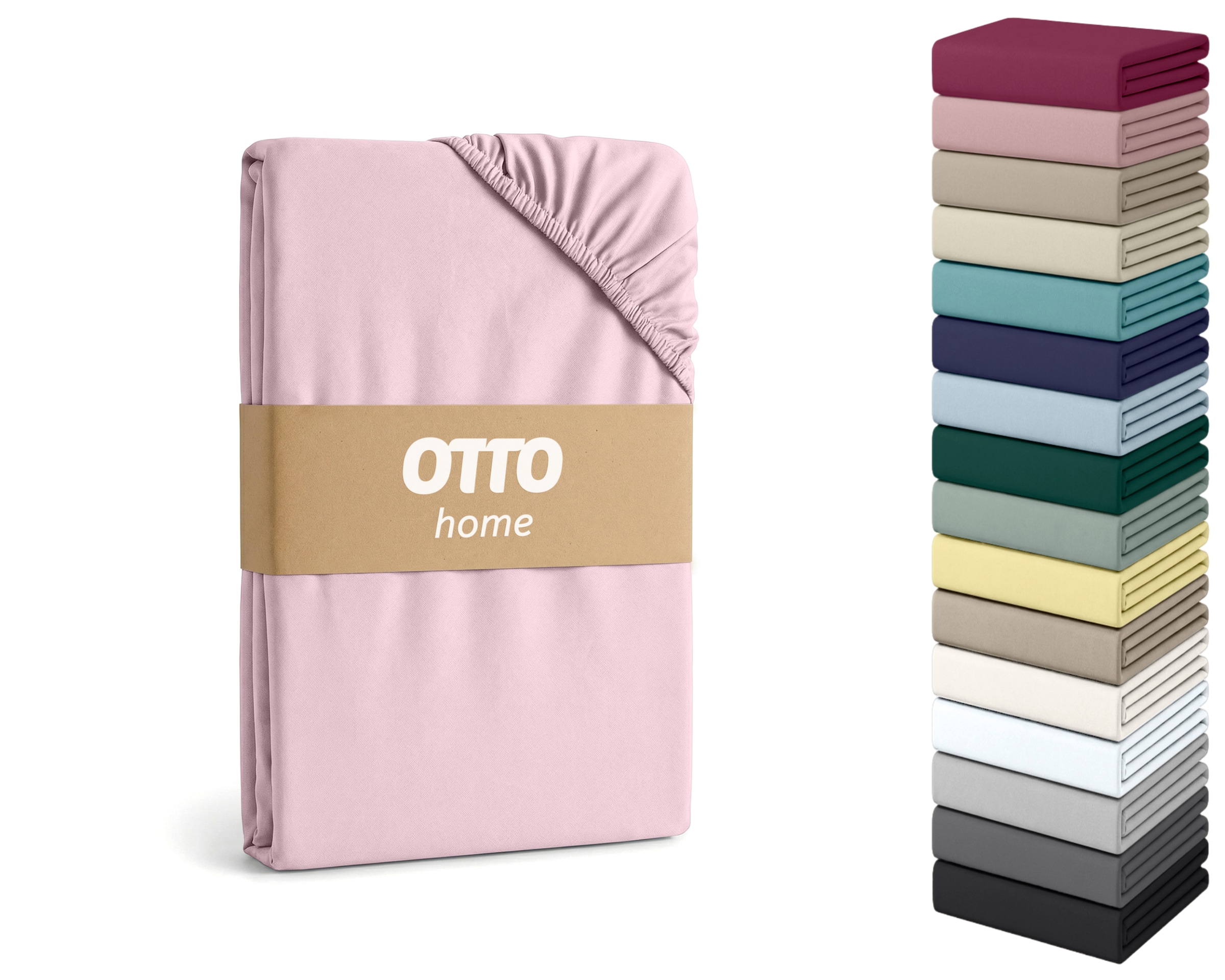 OTTO home Spannbettlaken "Cremona für Matratzen bis 30 cm Höhe" NEU 96% Baumwolle & 4% Elasthan, in Basic, Komfort & Premium Qualität
