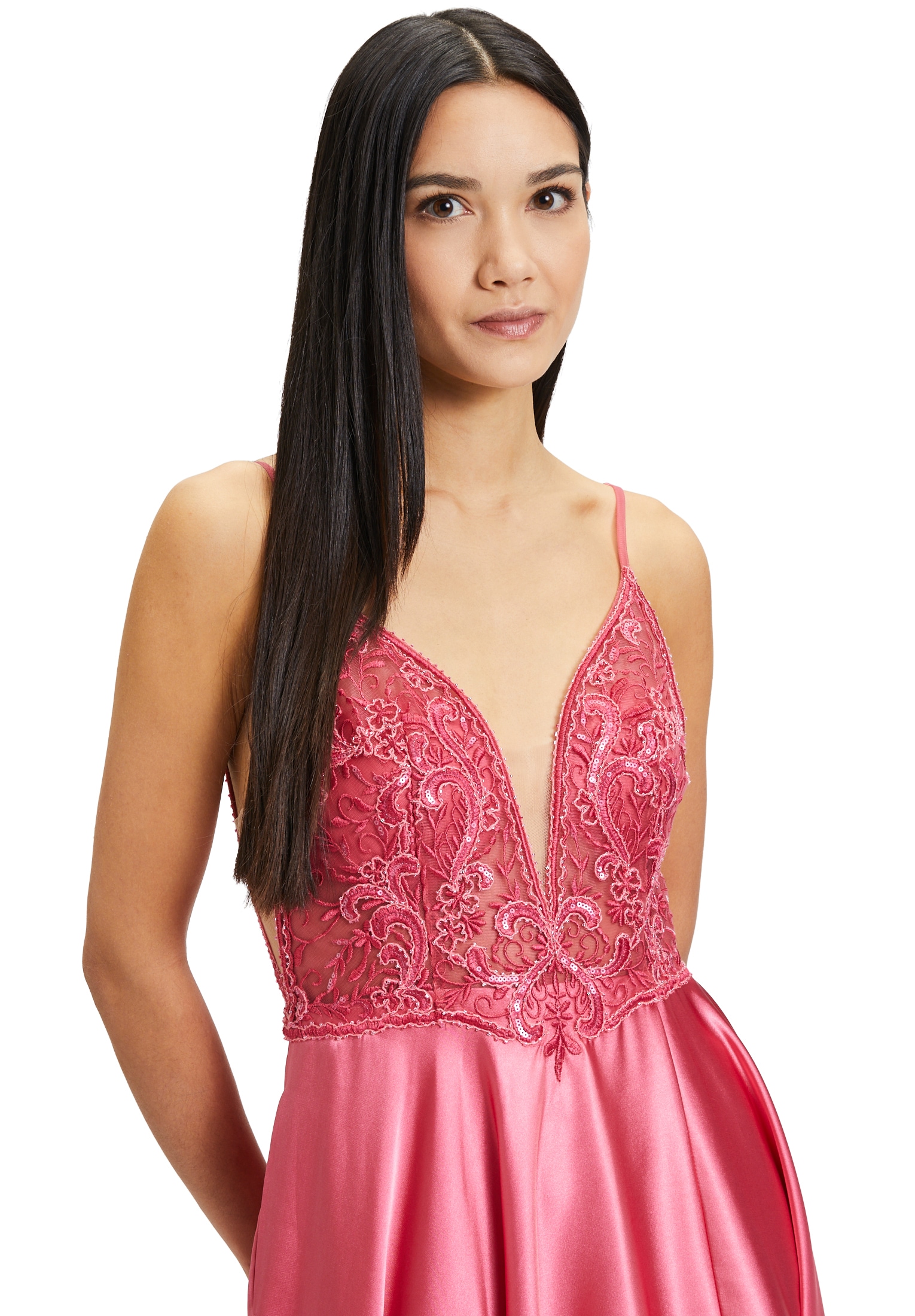 Vera Mont Abendkleid »Vera Mont Abendkleid mit Placement«, Effektgarn