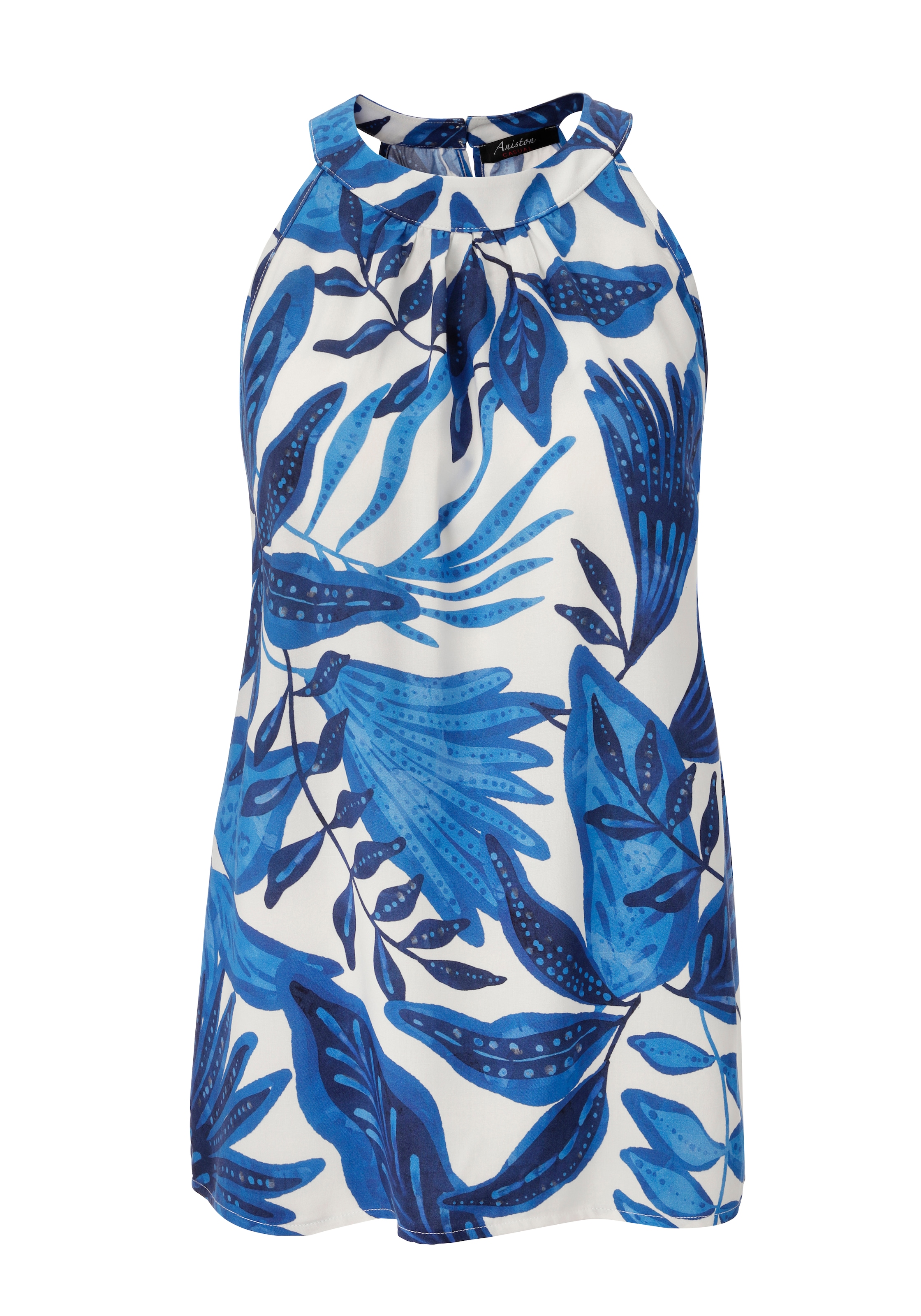 Aniston CASUAL Blusentop mit großflächigen Blättern bedruckt - NEUE KOLLEKTION