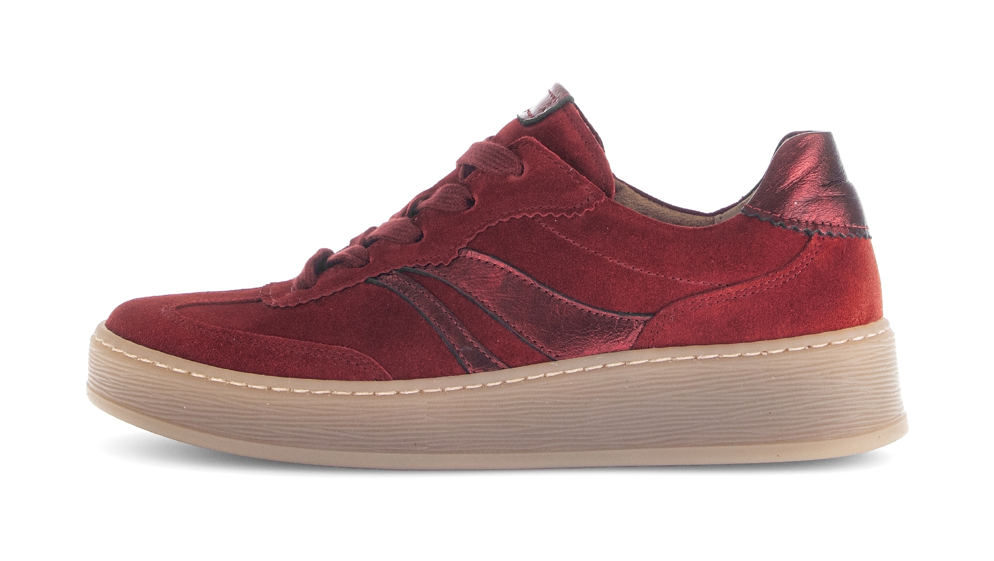 Gabor Plateausneaker »FLORENZ«, Freizeitschuh, Halbschuh, Schnürschuh in Bequemweite G (= weit)
