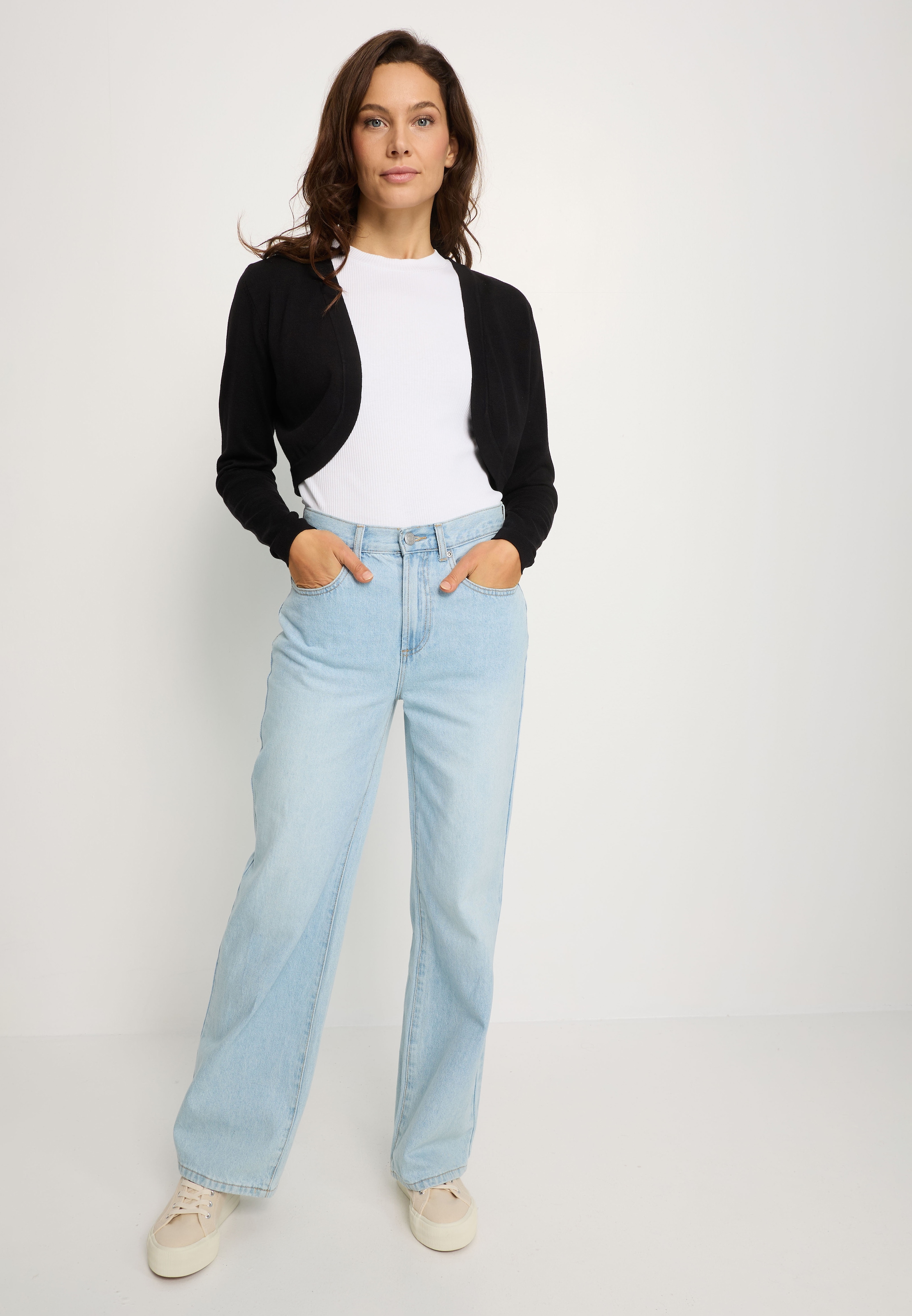 LASCANA Bolero aus leichter Strickqualität, Kurzstrickjacke, casual