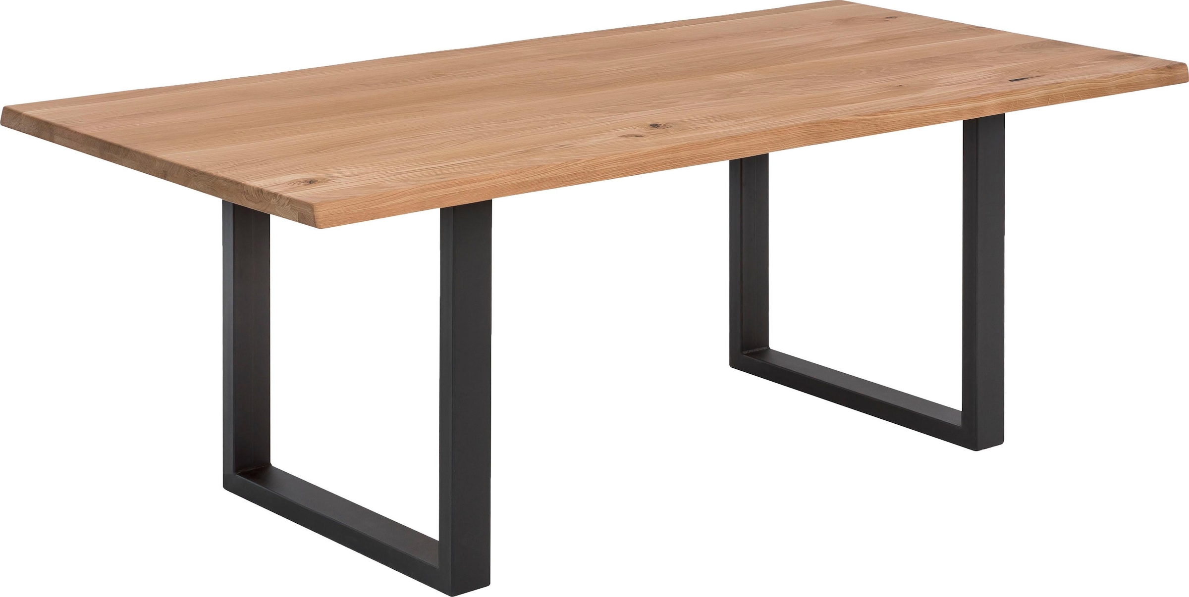 SIT Esstisch »Tops&Tables«, mit Tischplatte aus Wildeiche, mit Baumkante we gewachsen, Vintage
