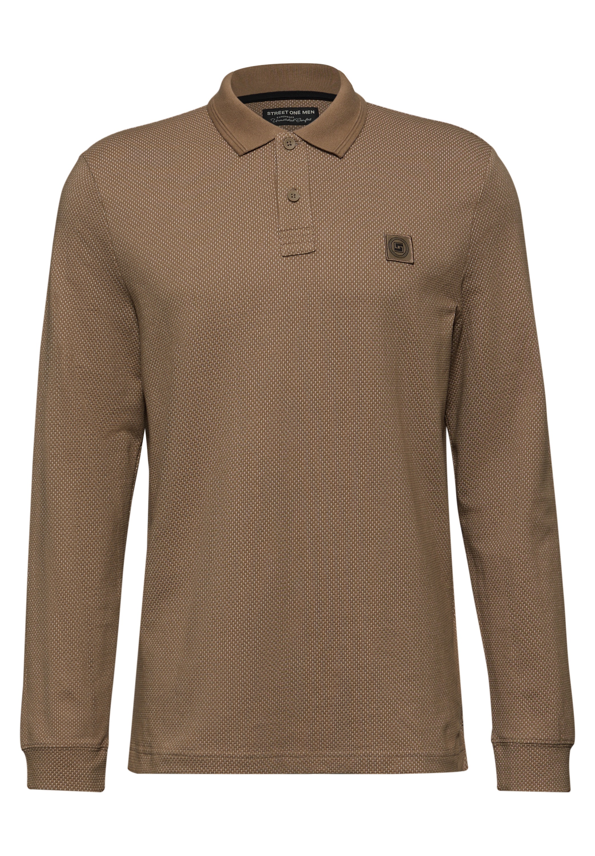 STREET ONE MEN Poloshirt aus Baumwolle mit Stretchante