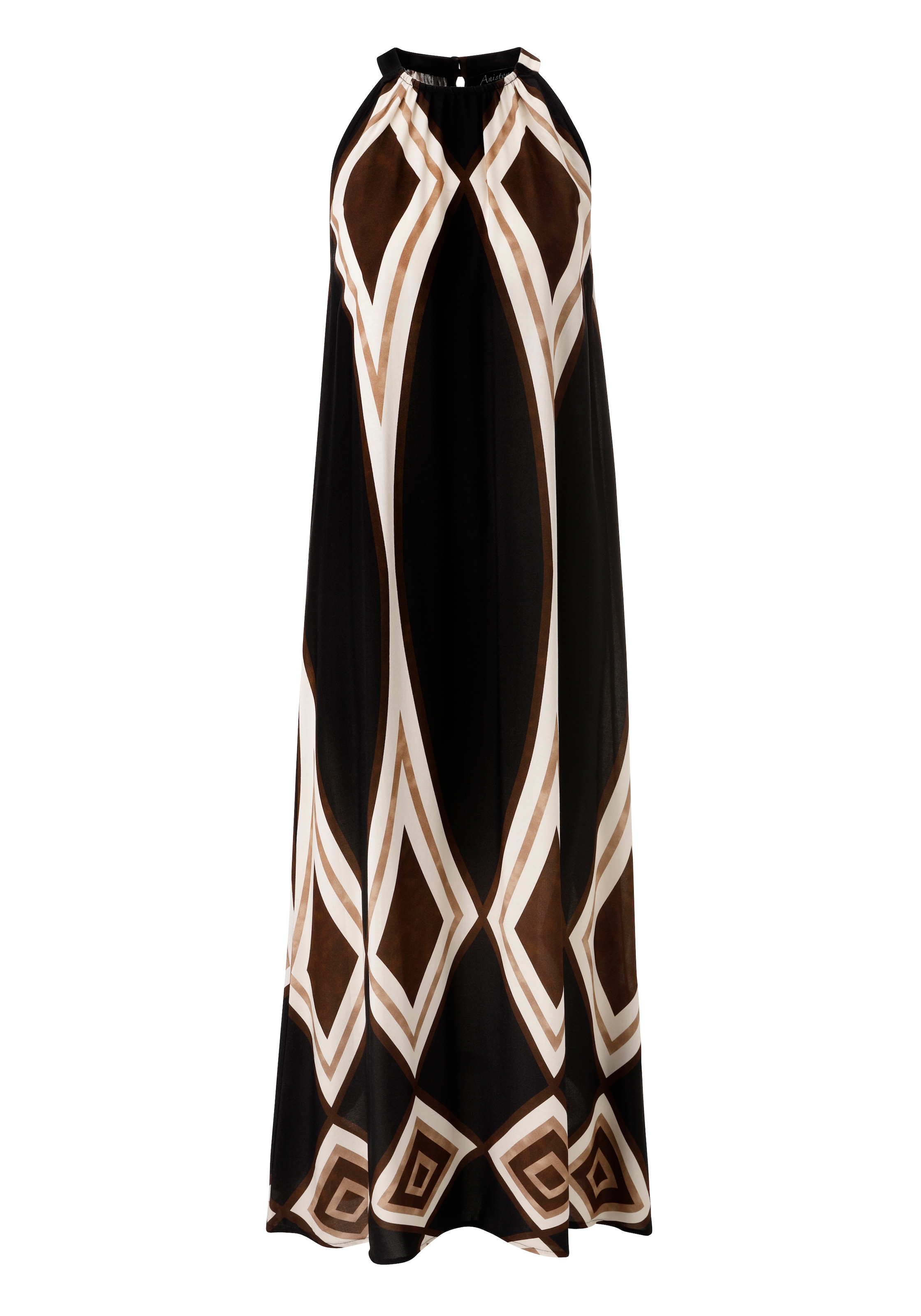 Aniston SELECTED Sommerkleid locker fallender Schnitt mit grafischen Muster - NEUE KOLLEKTION