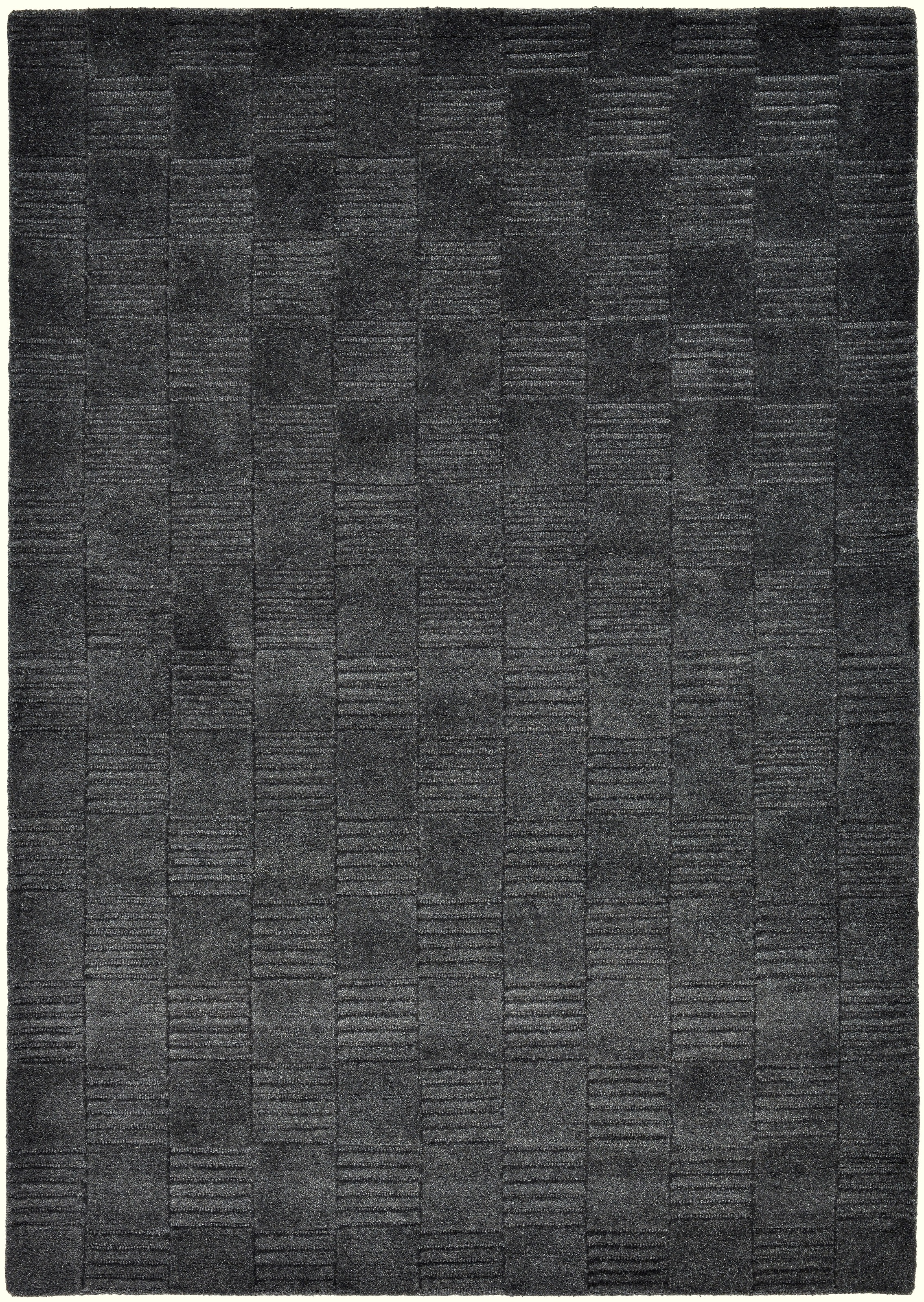 my home Wollteppich "Motala, Handgefertigt, Wolle, Hoch-Tief-Effekt," recht günstig online kaufen