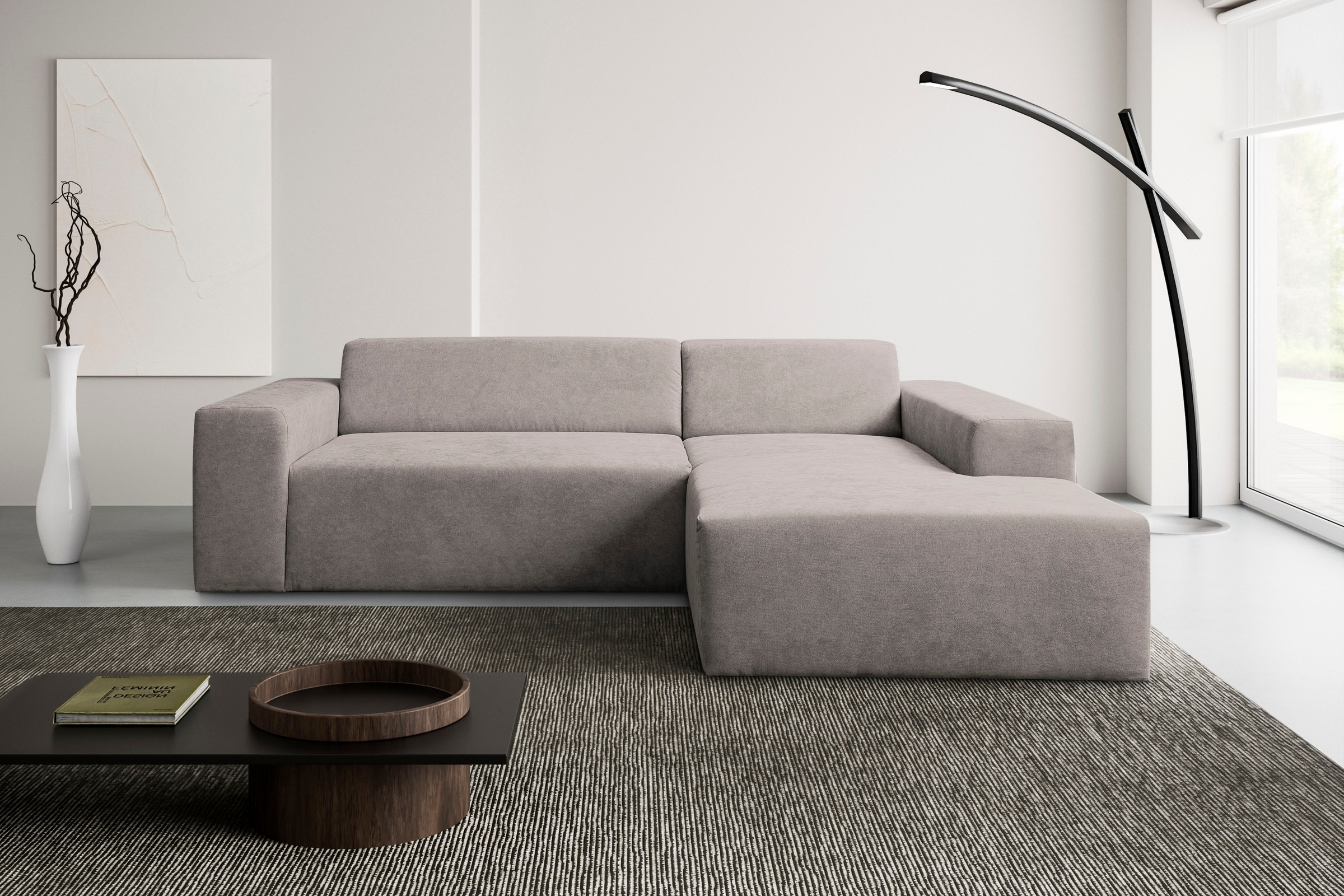 WERK2 Ecksofa "Zeus-L modern & zeitlos, Breite 253 cm, bequemes Sofa" moder günstig online kaufen