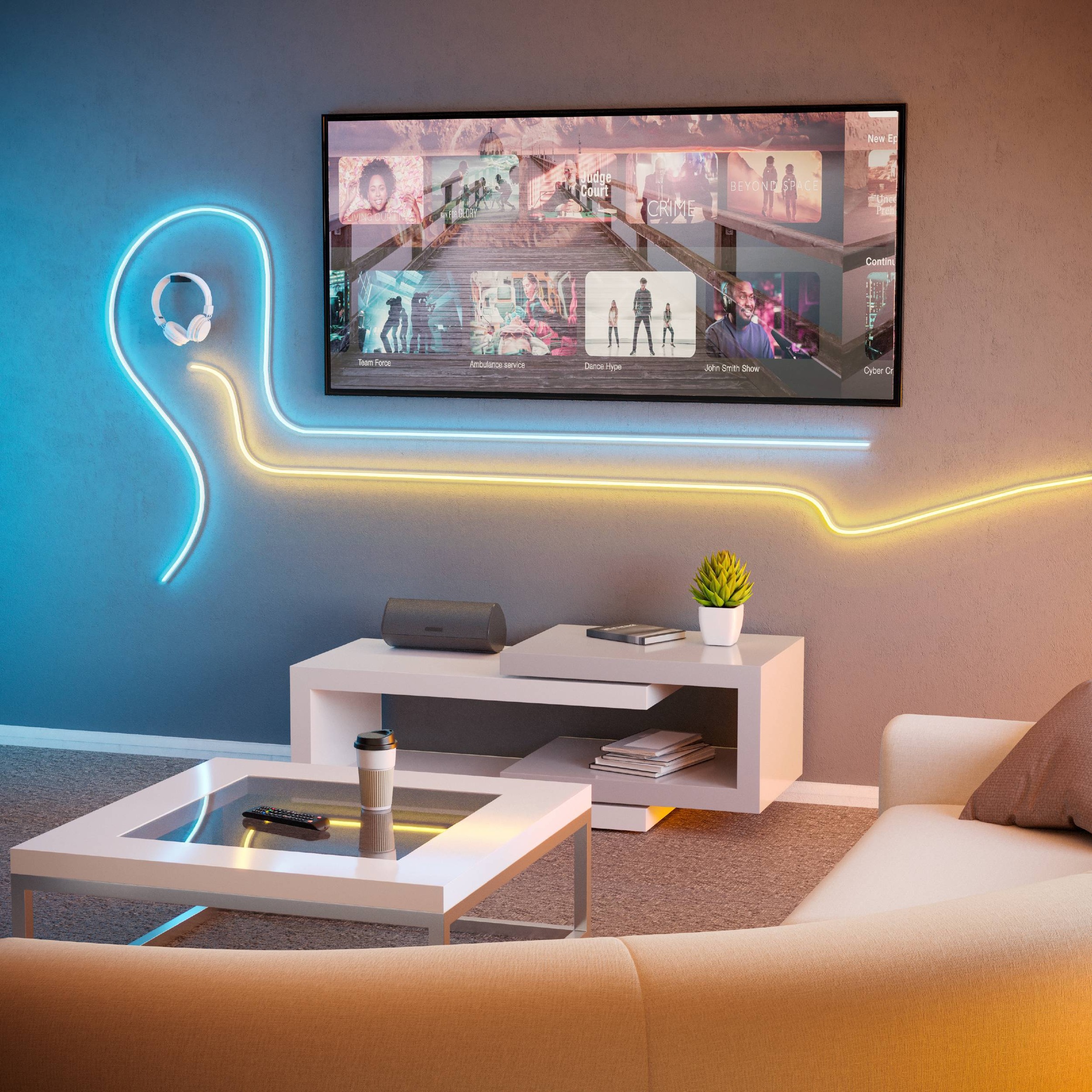 EGLO LED-Streifen »Neon-Stripe-Z LED-Streifen, ZigBee 3.0, App und Sprachsteuerung« 1 Stk.-flammig