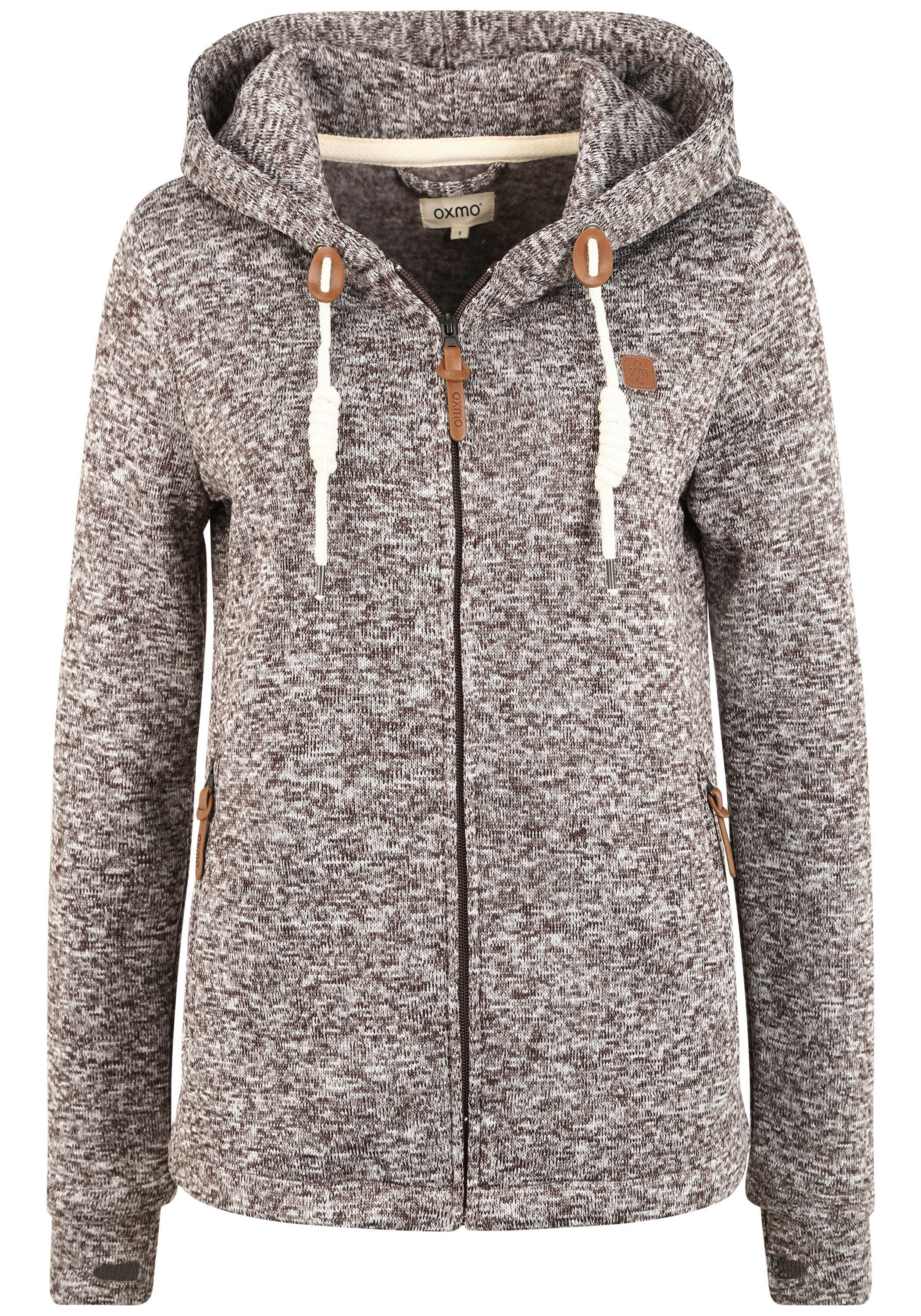 OXMO Strickfleecejacke "Strickfleecejacke OXThory" günstig online kaufen