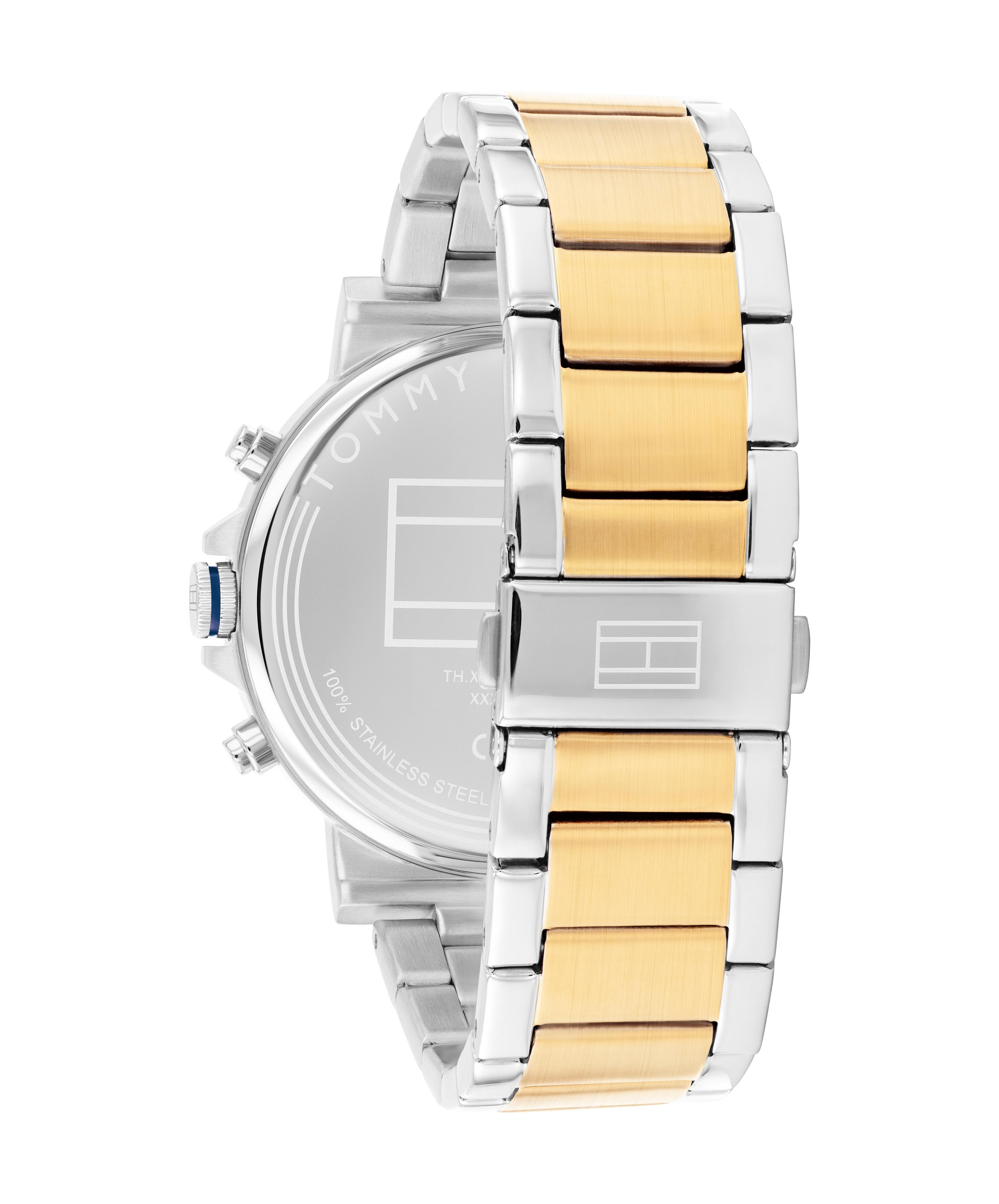 Tommy Hilfiger Multifunktionsuhr »TYSON«, Quarzuhr, Armbanduhr, Herrenuhr, Edelstahlarmband, analog, Tag