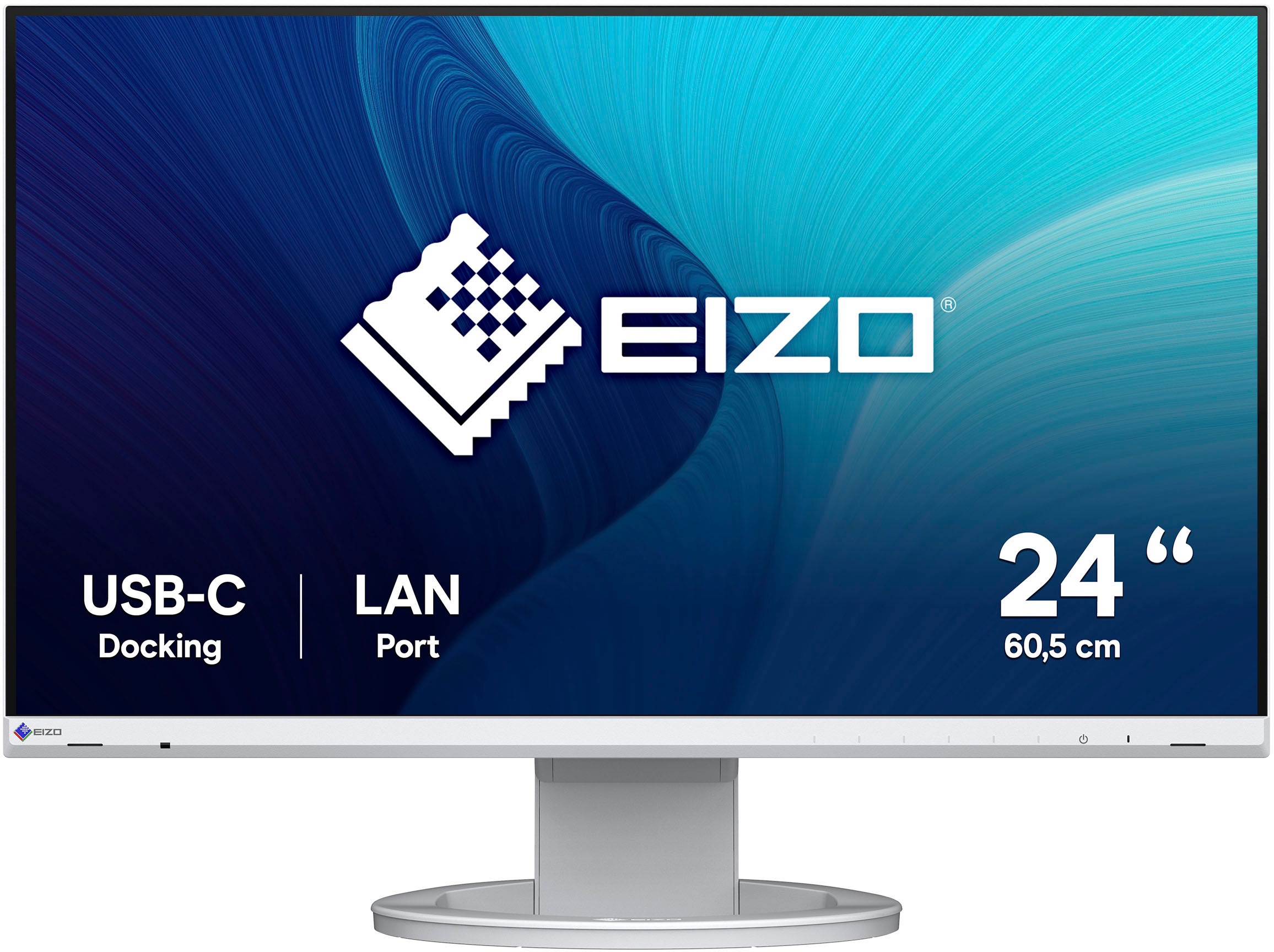 EIZO LED-Monitor "FlexScan EV2490", B:53,78cm H:34,4cm T:5,4cm, weiß, Monitore