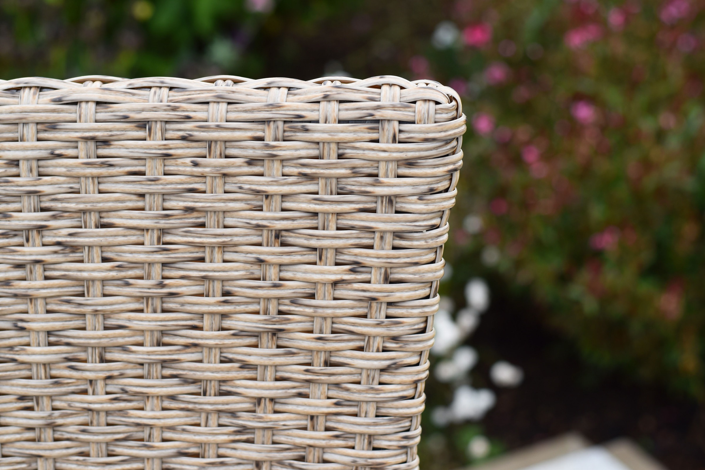 MERXX Gartensessel »»Teramo««, (Set, 2 St.), stapelbar, folierte Applikationen in Holzoptik