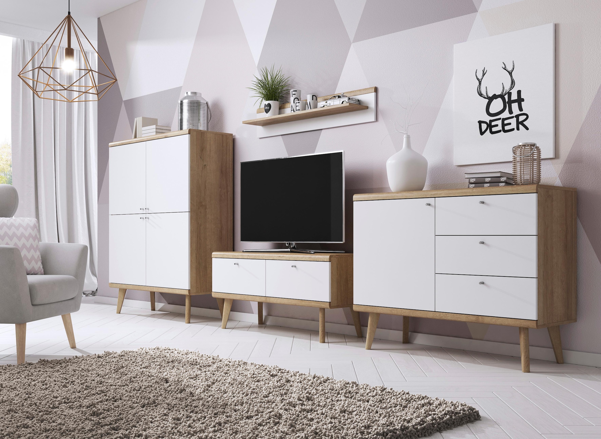 Scandi Breite cm, Collection Home der aus »Merle«, freundin 107 kaufen andas BAUR Lowboard | Design,