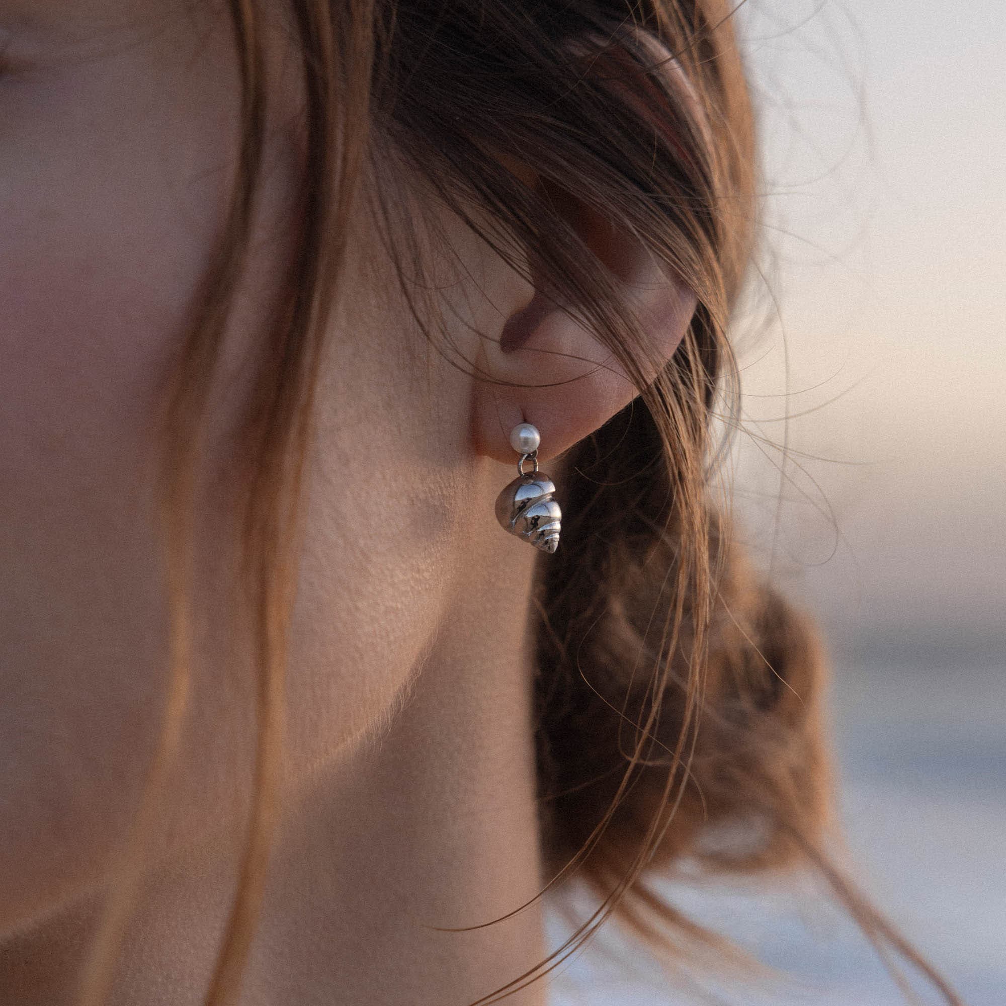 Purelei Ohrring und Ketten Set »Schmuck Geschenk Edelstahl Mahina Club Seashore, 2404-MC-Seashore«, (Set, 3 tlg.), mit Süßwasserzuchtperle