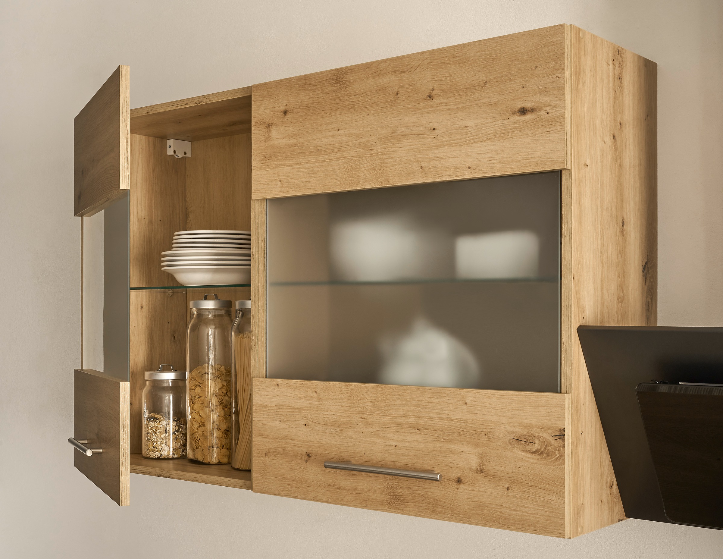 BASIC by Balculina Küchenzeile »Capri«, Breite 280 cm, wahlweise mit E-Geräten, mit Soft-Close-Funktion