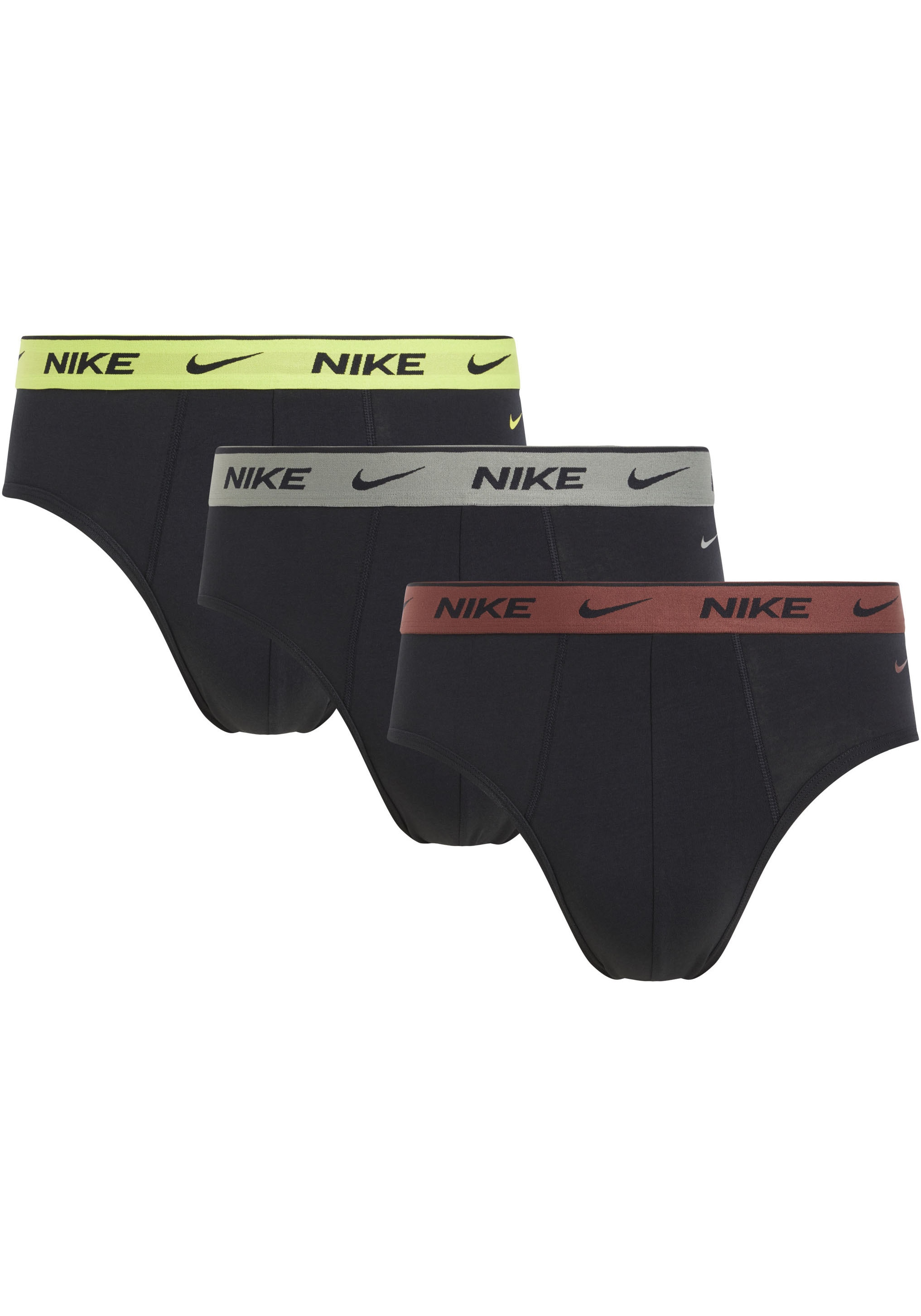 NIKE Underwear Slip "BRIEF 3PK", (Packung, 3 St., 3er), mit Logo-Elastikbun günstig online kaufen