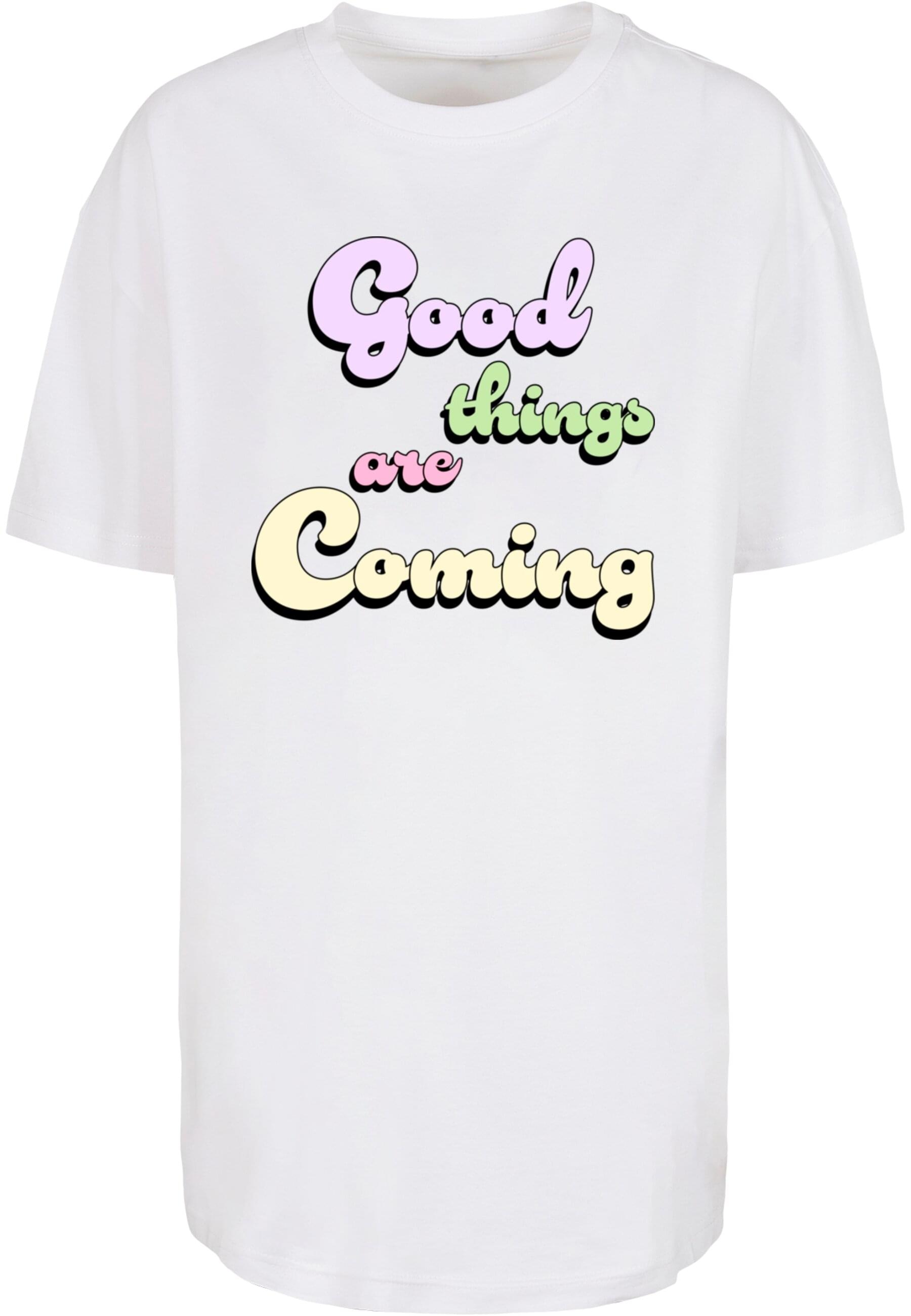 Merchcode T-Shirt "Merchcode Damen Ladies Good Things Oversized Boyfriend T günstig online kaufen