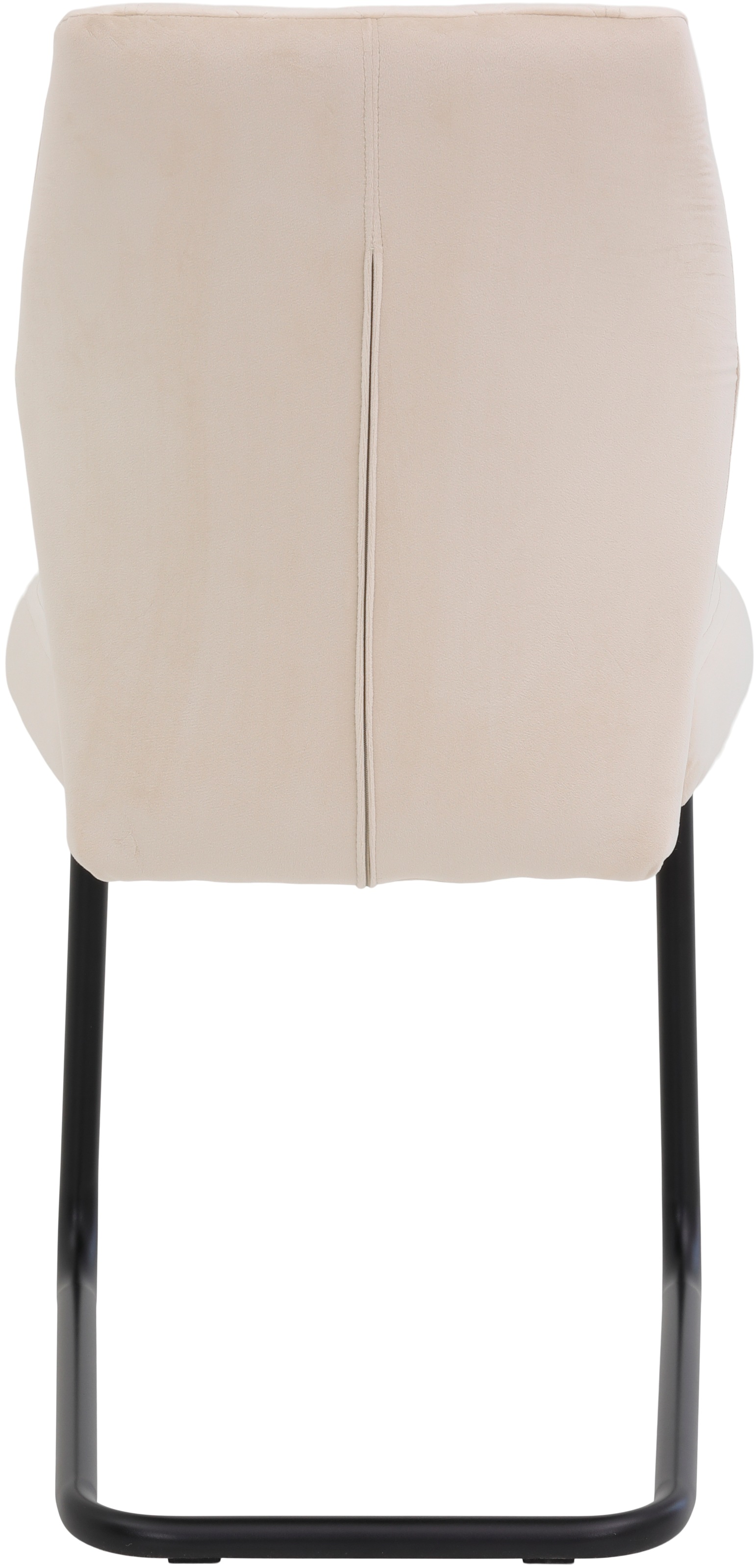 HELA Freischwinger »Freischwinger DALLAS 140kg belastbar, mit Rautensteppung«, (Set), 4 St., Samtvelours VELVET, Esszimmerstuhl, Rücken und Sitz ergonomisch gepolstert