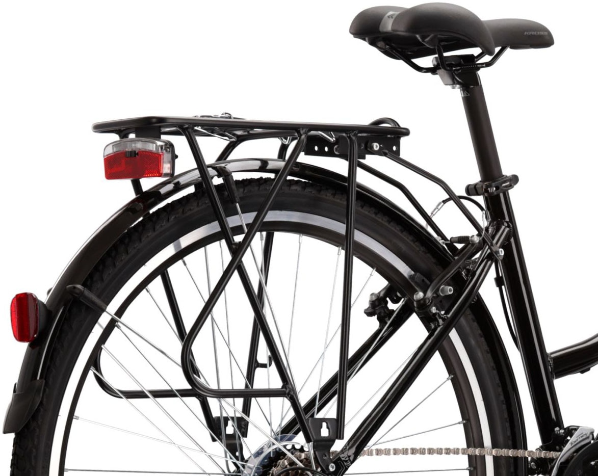 Kross Trekkingrad »KROSS Trekkingrad Trans 1.0 28" schwarz«, 21 Gang, Shimano, TOURNEY TY300 Schaltwerk, Kettenschaltung
