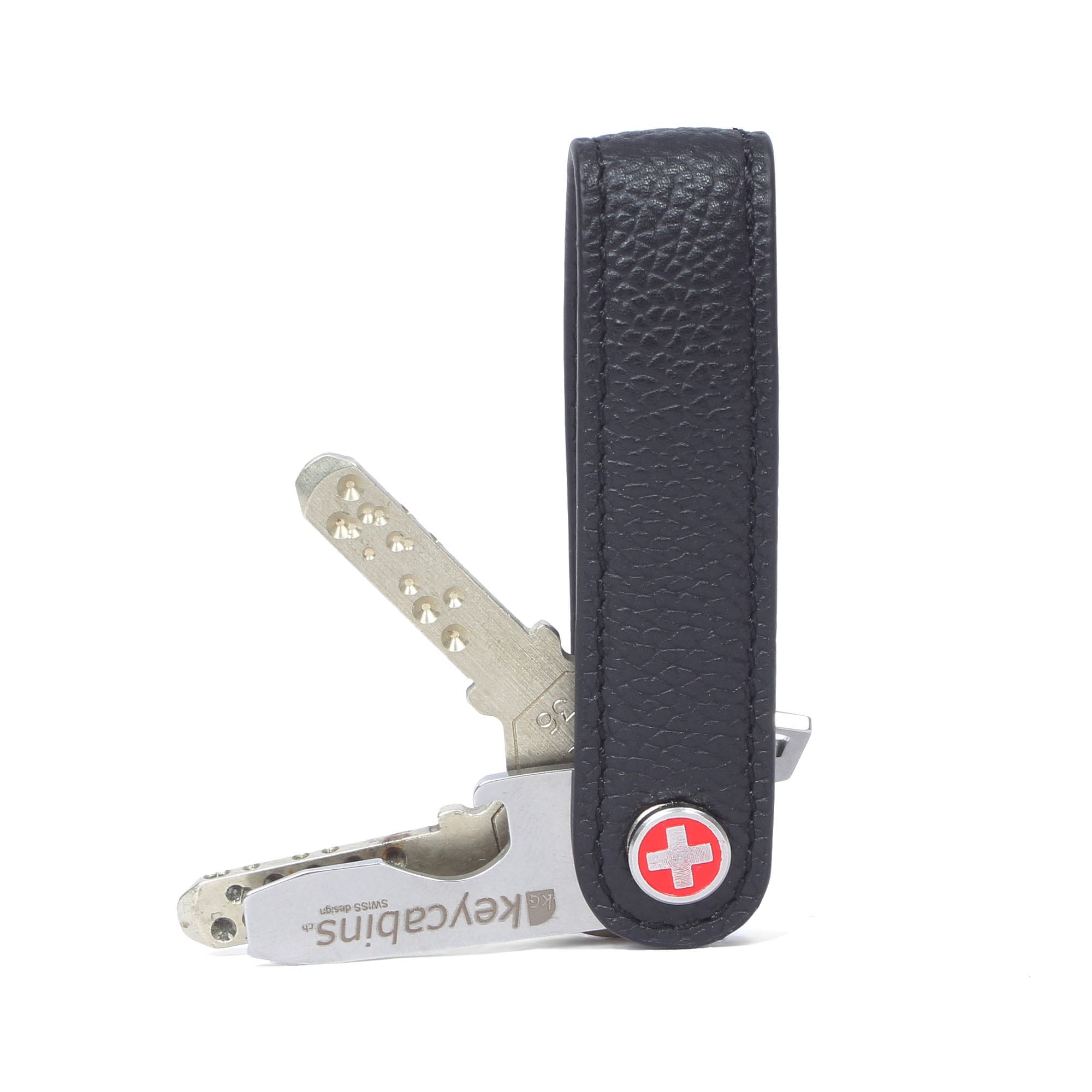 keycabins Schlüsselanhänger »Loop-leather S4«, SWISS Design