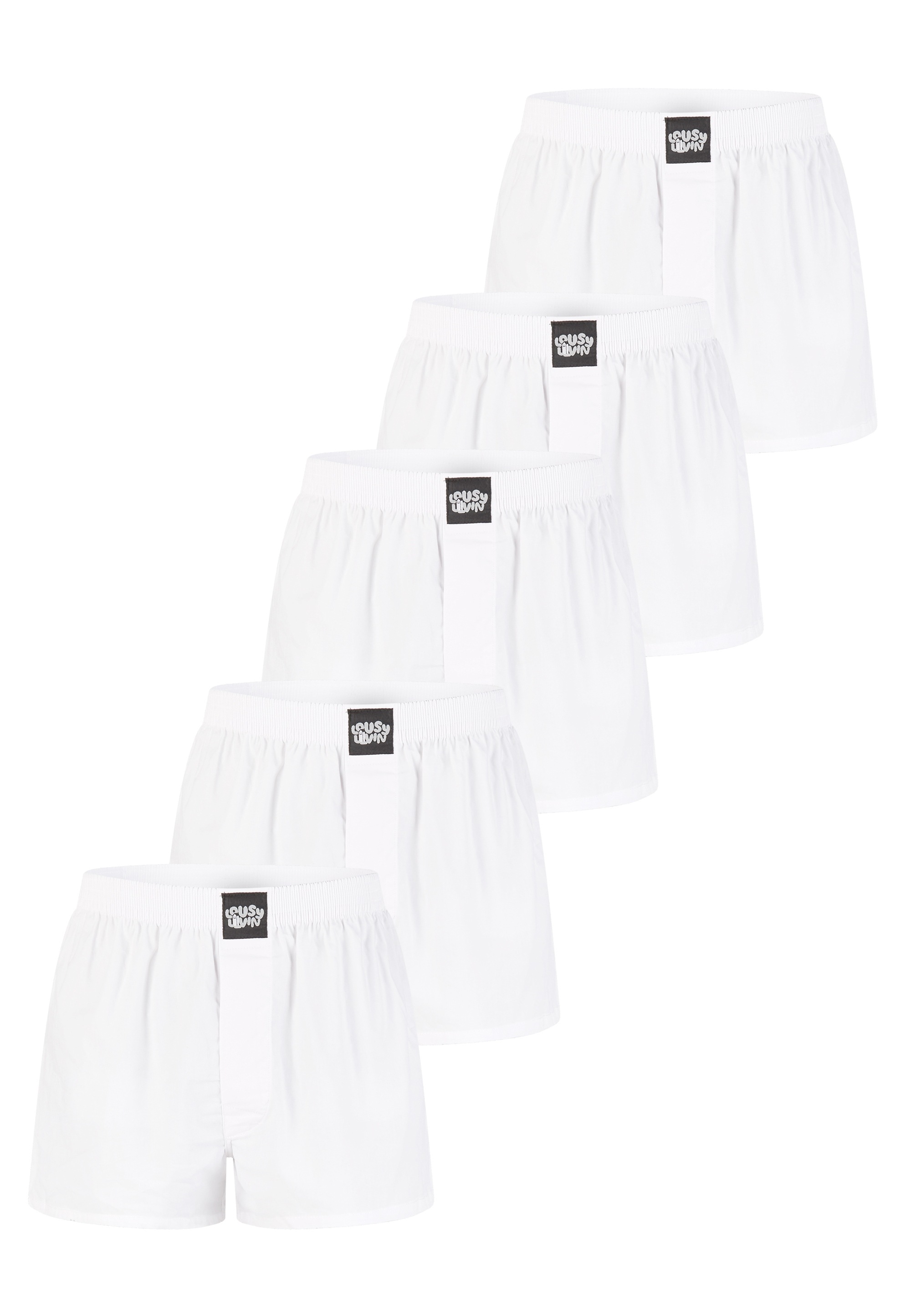 Lousy Livin Boxershorts »Plain 5 Pack Boxershorts« 5er-Pack mit lockerem Schnitt