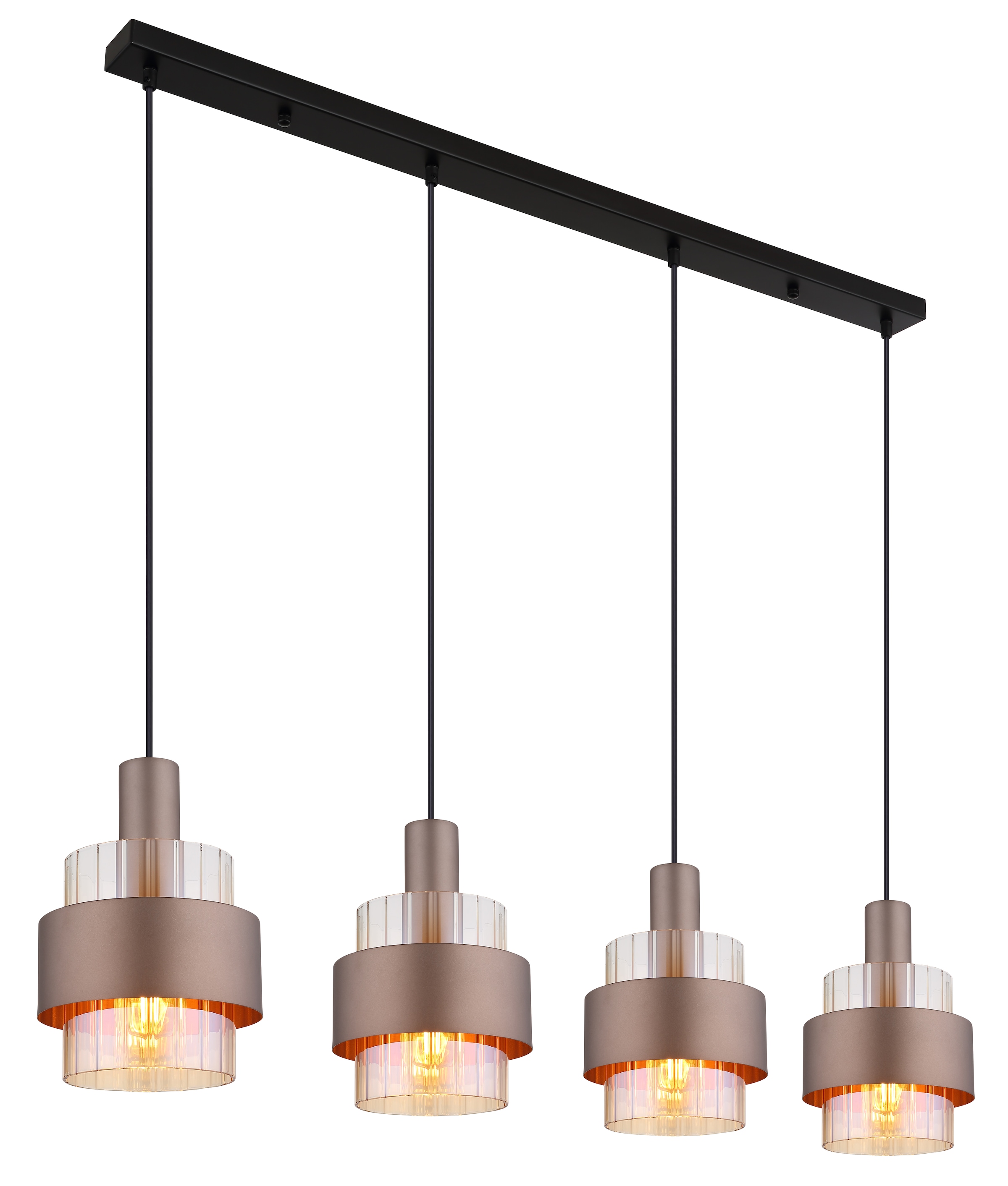 GLOBO LIGHTING Hängeleuchte »MILLEY«, Leuchtmittel E27 | ohne Leuchtmittel, Hängelampe/Pendelleuchte/Esszimmer/Wohnzimmer/Esstisch