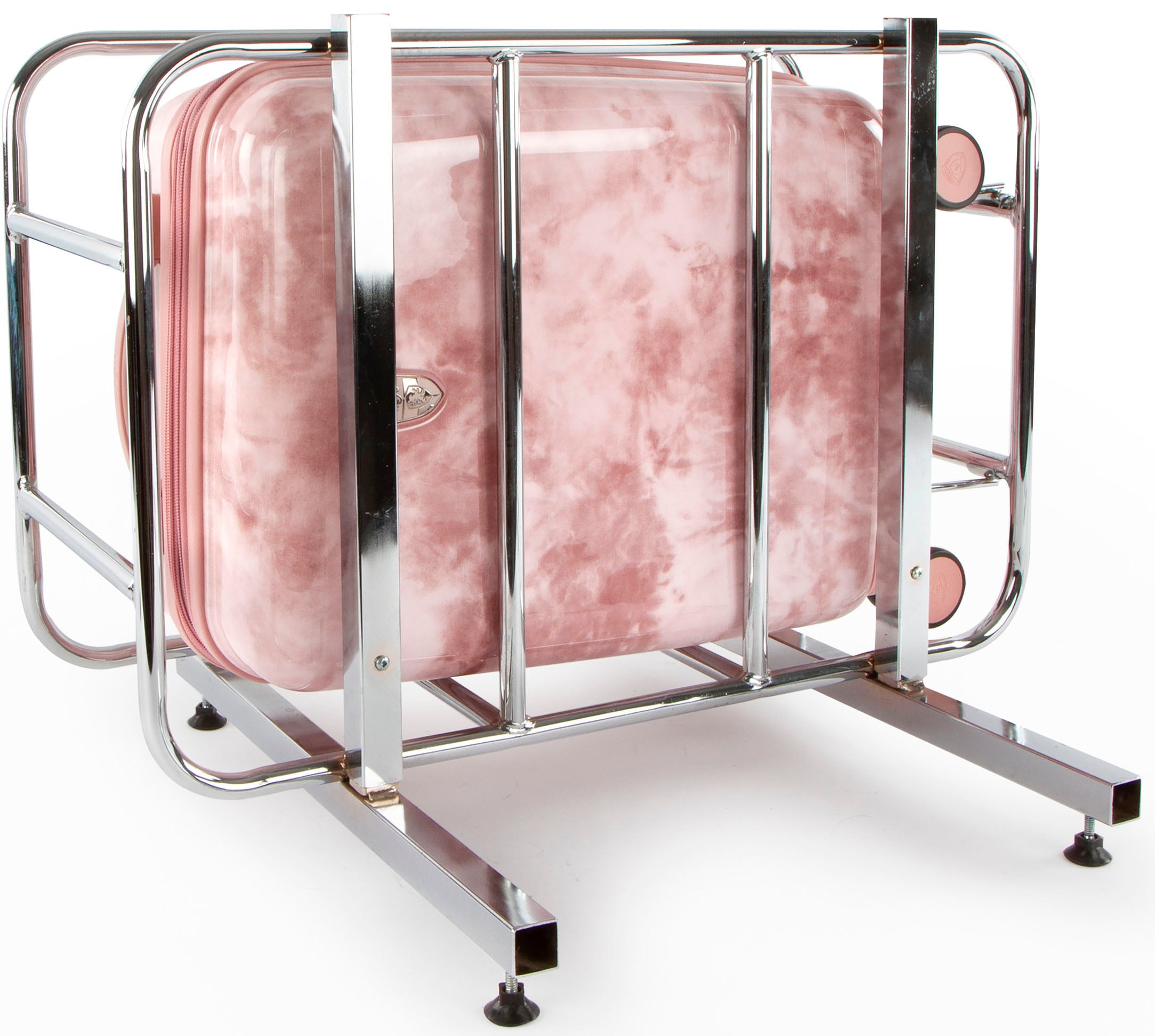Heys Hartschalen-Trolley »Tie-Dye pink, 53 cm«, 4 Rollen, Heys x Joachim Llambi Hartschalen-Koffer Volumenerweiterung