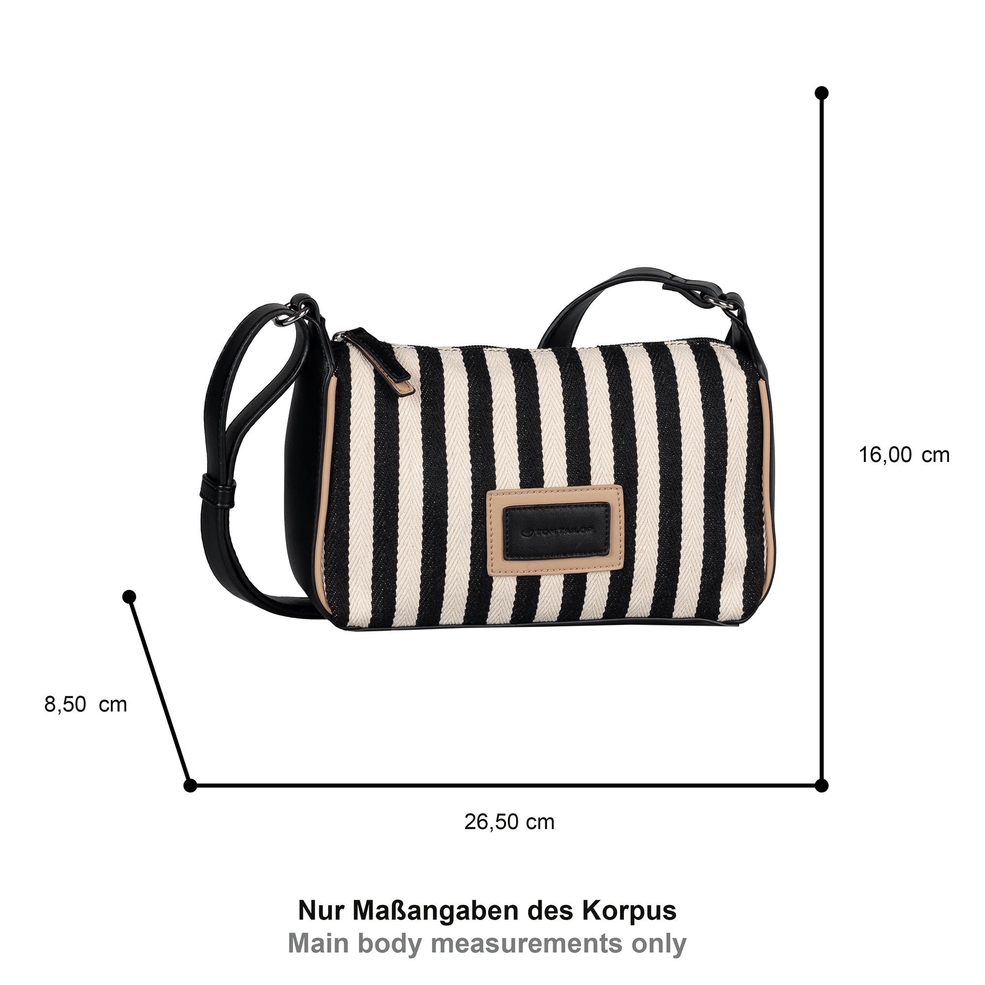 TOM TAILOR Umhängetasche "Malie" frische Blockstreifen in attraktiven Farbe günstig online kaufen