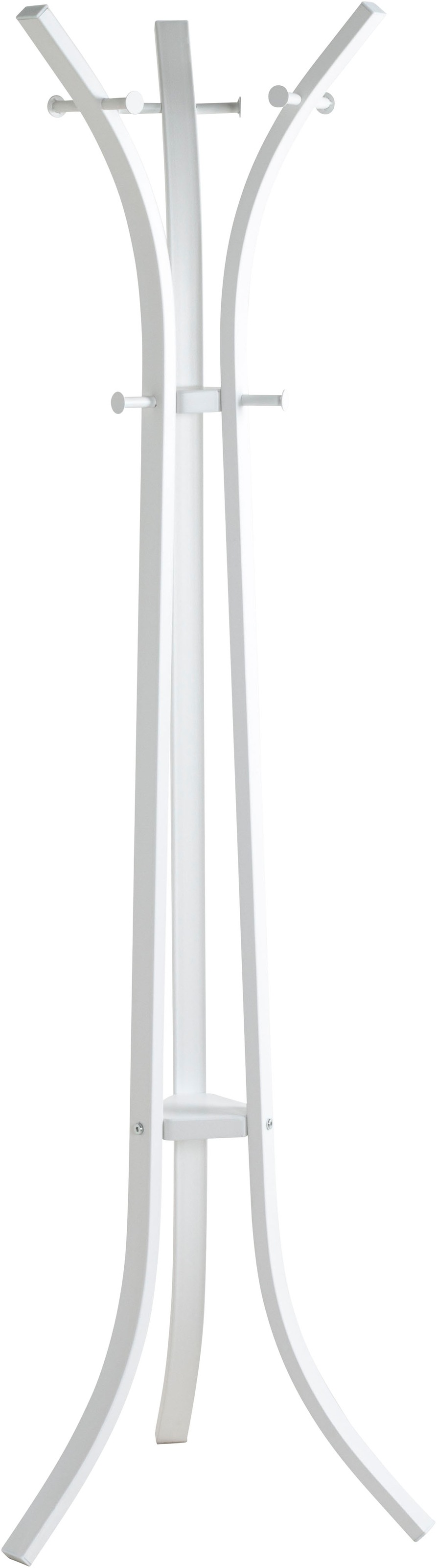 HAKU Garderobenständer »Kleiderständer, Standgarderobe« freiform - aus Metall Weiß - Ø/H 45/177 cm