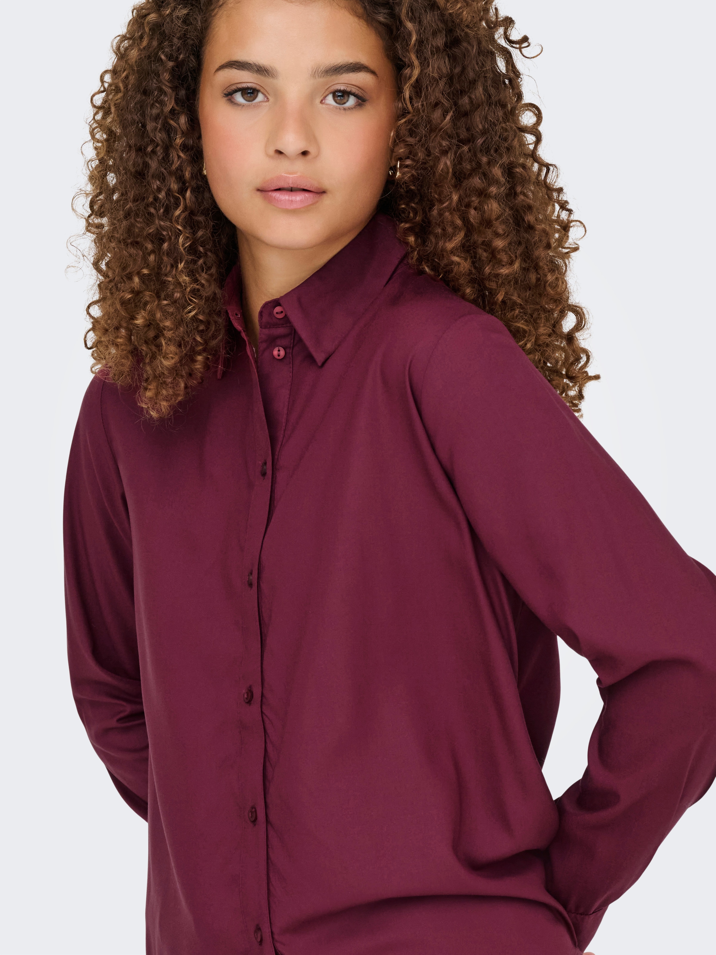 ONLY Hemdbluse »ONLBERIT LIFE L/S SHIRT WVN«