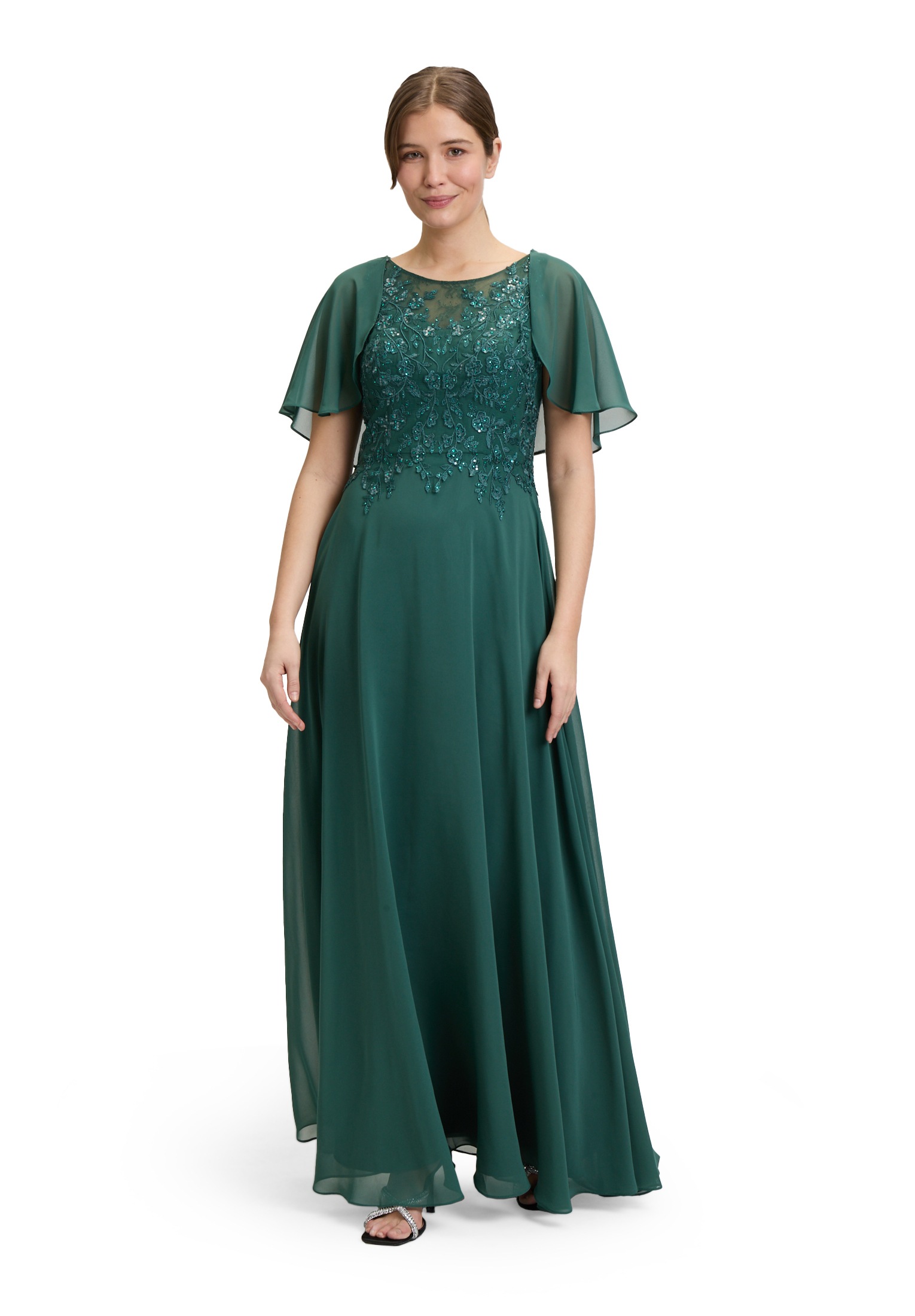 Vera Mont Abendkleid "Damen Abendkleid mit Stickerei" Ohne Tasche Stickerei günstig online kaufen