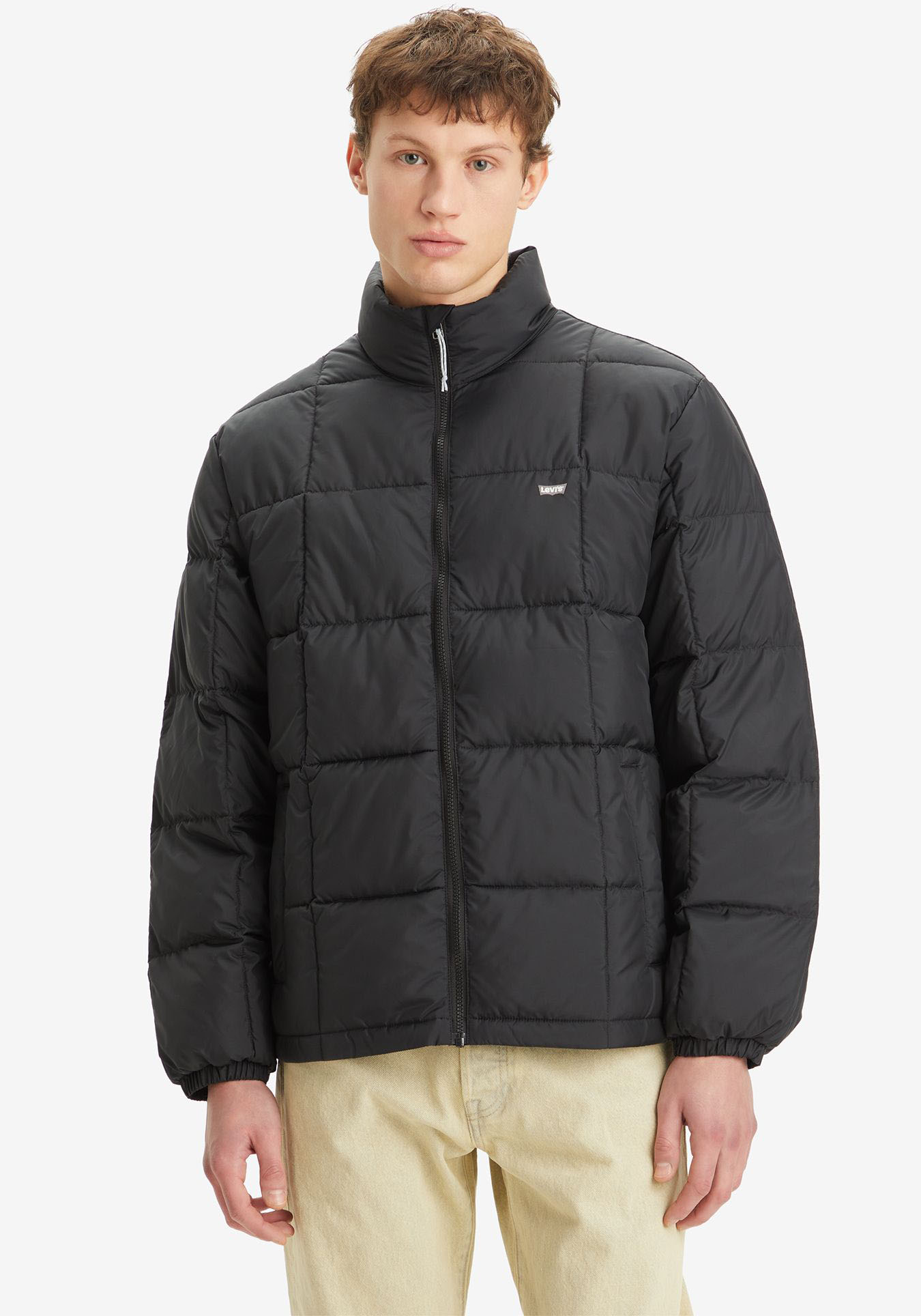 Levis Steppjacke "PIEDMONT SHORT PUFFER" ohne Kapuze mit Reißverschluss und Stehkragen