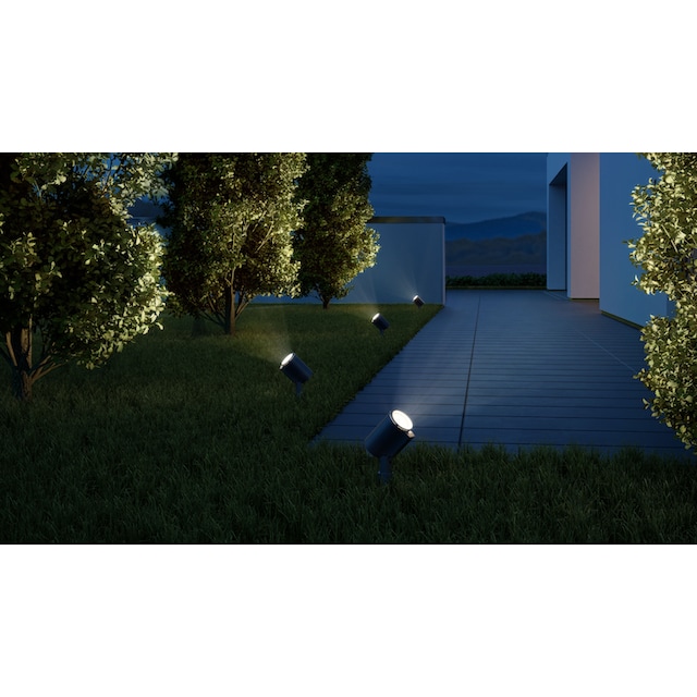 steinel LED Gartenstrahler »Garden«, 90Â° schwenkbar,+GU10-Leuchtmittel,  warmweiß,Erdspieß, Anthrazit bestellen | BAUR