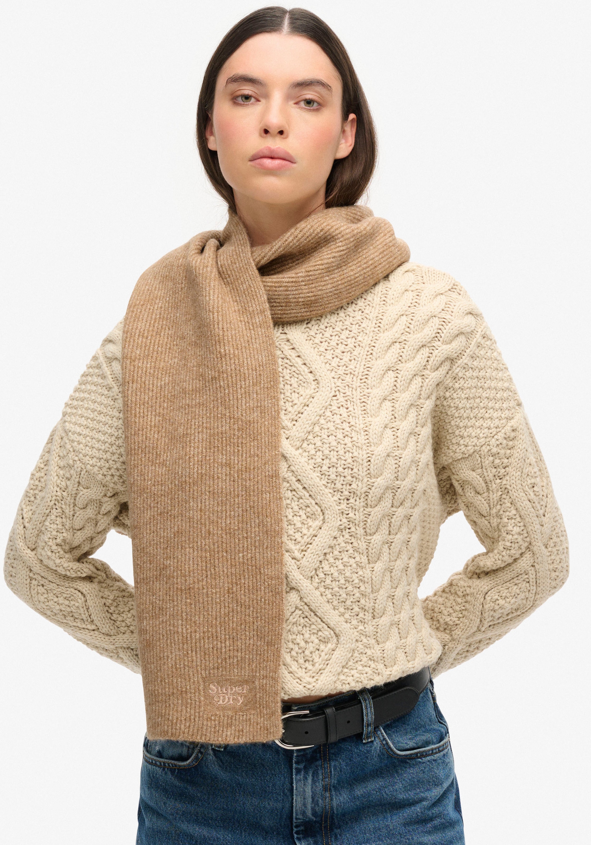 Superdry Strickschal »SOFT RIB KNIT SCARF«