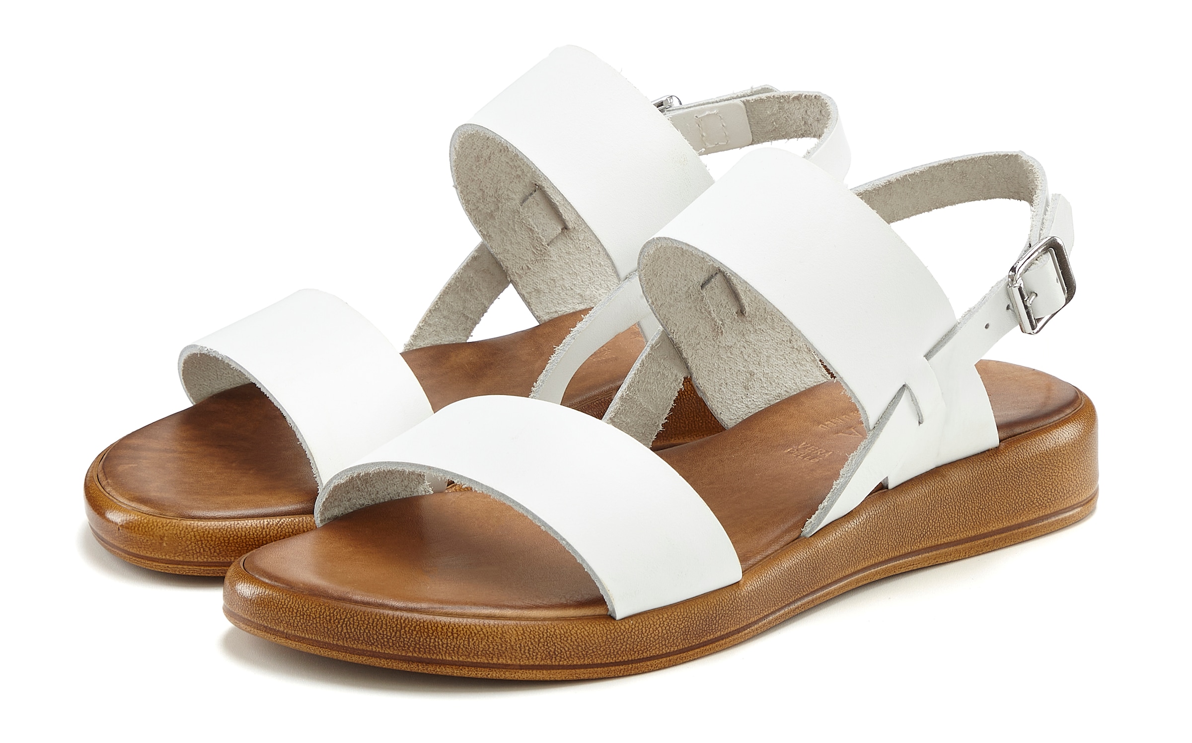 LASCANA Sandale »Sommerschuh, Riemchensandale, offener Schuh«, aus Leder