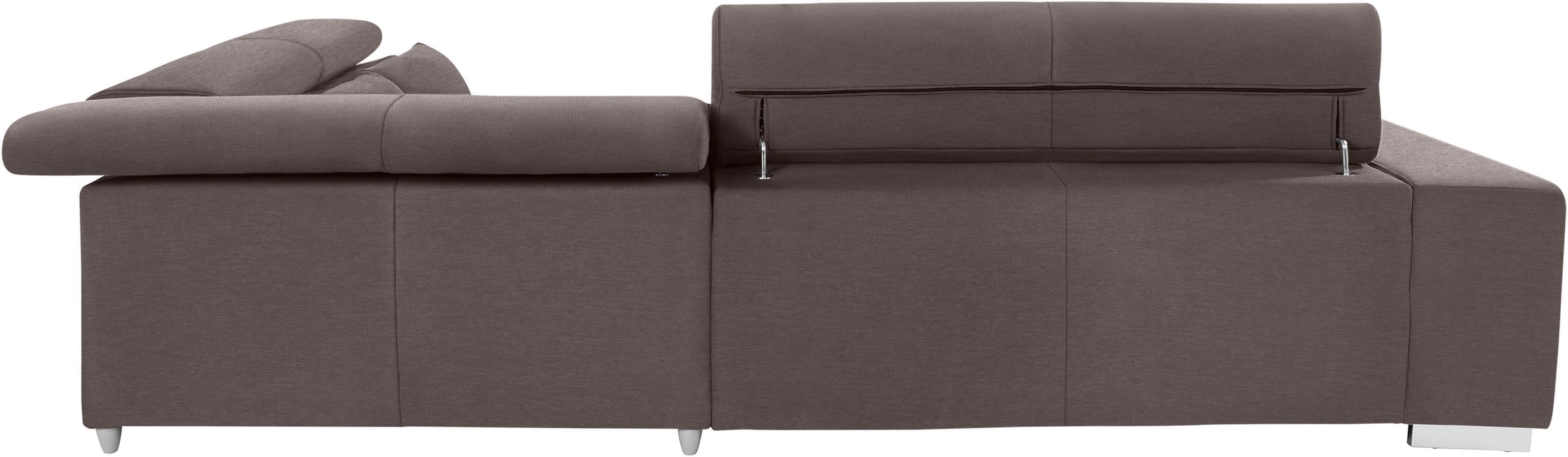 COTTA Ecksofa »Orion L-Form«, mit Kopfteilverstellung & 5 Nierenkissen