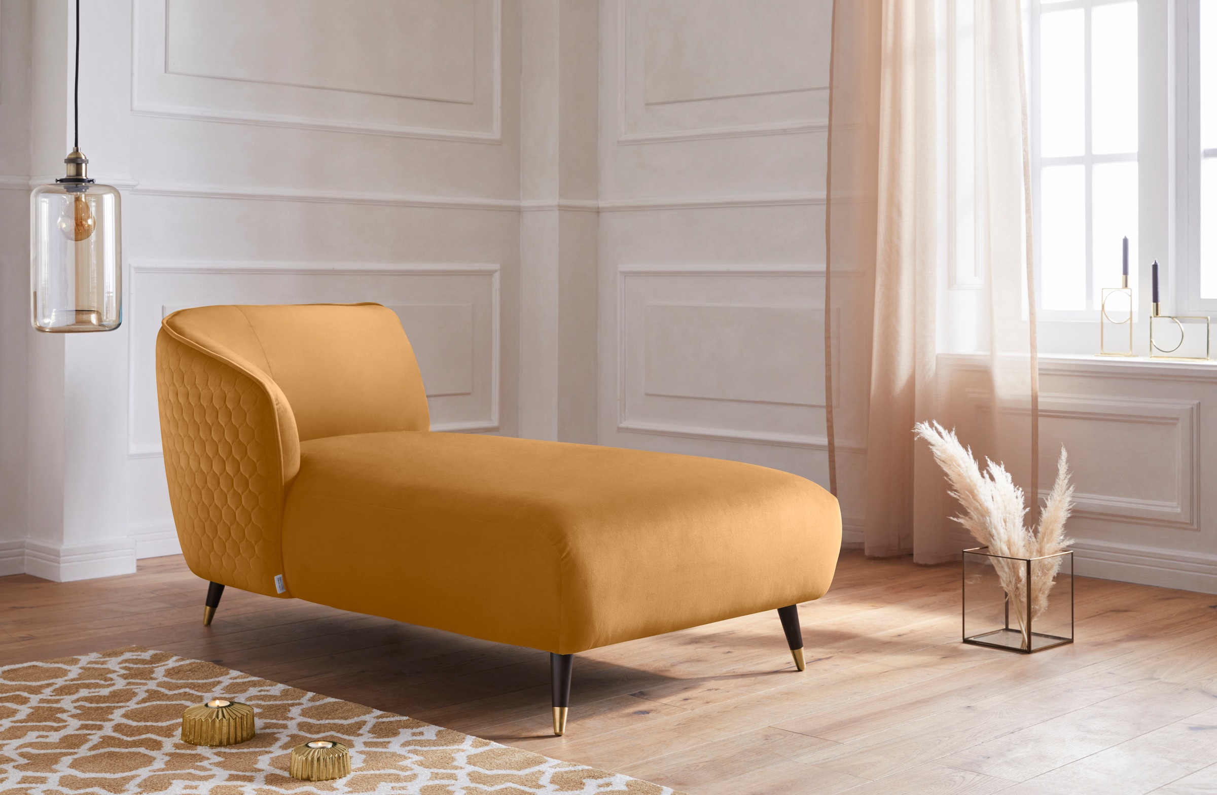 Guido Maria Kretschmer Home&Living Recamiere »Oradea«, mit eleganter Steppung auf Rückseite der Rückenlehne