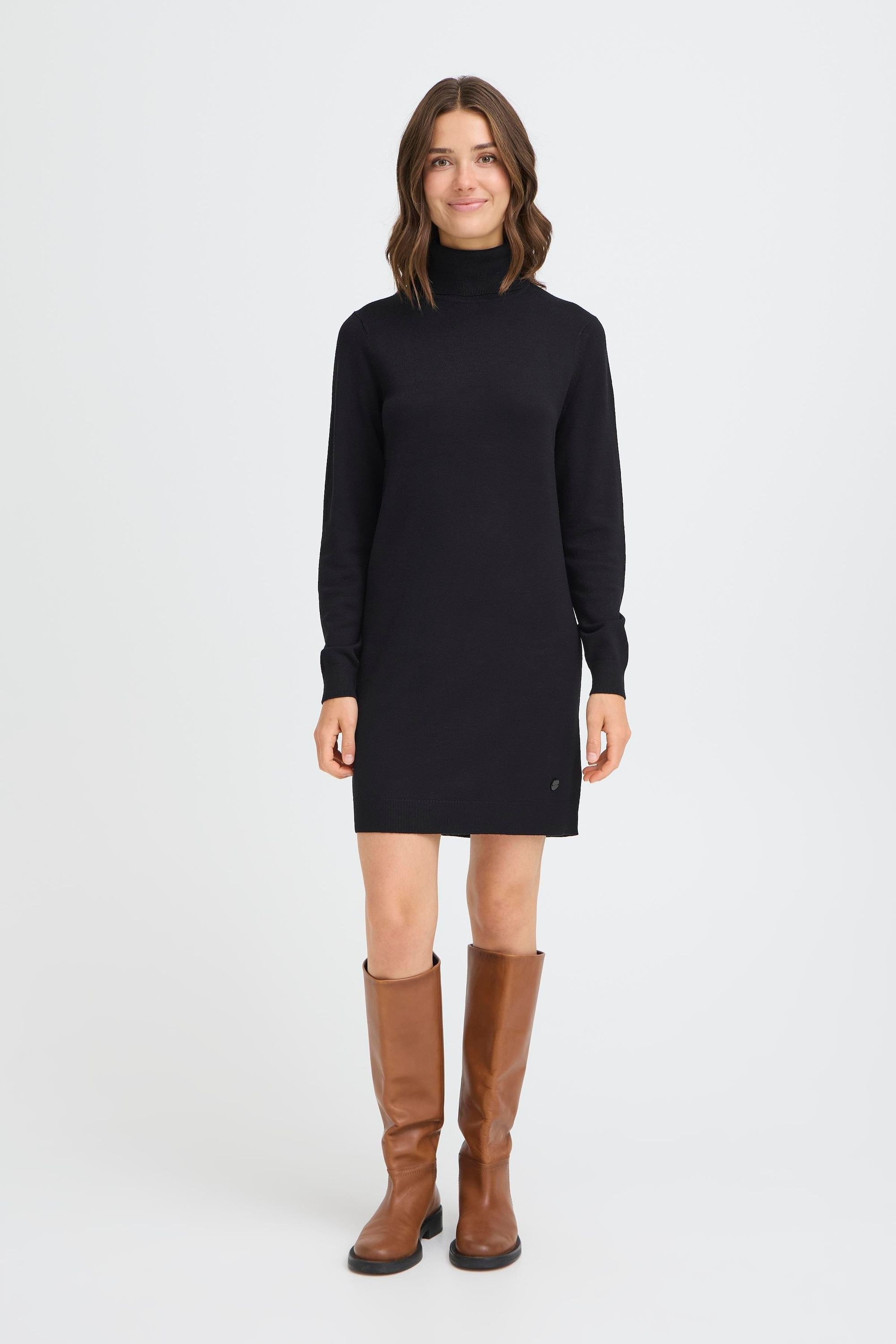OXMO Strickkleid »Strickkleid OXAIDA ROLLNECK«