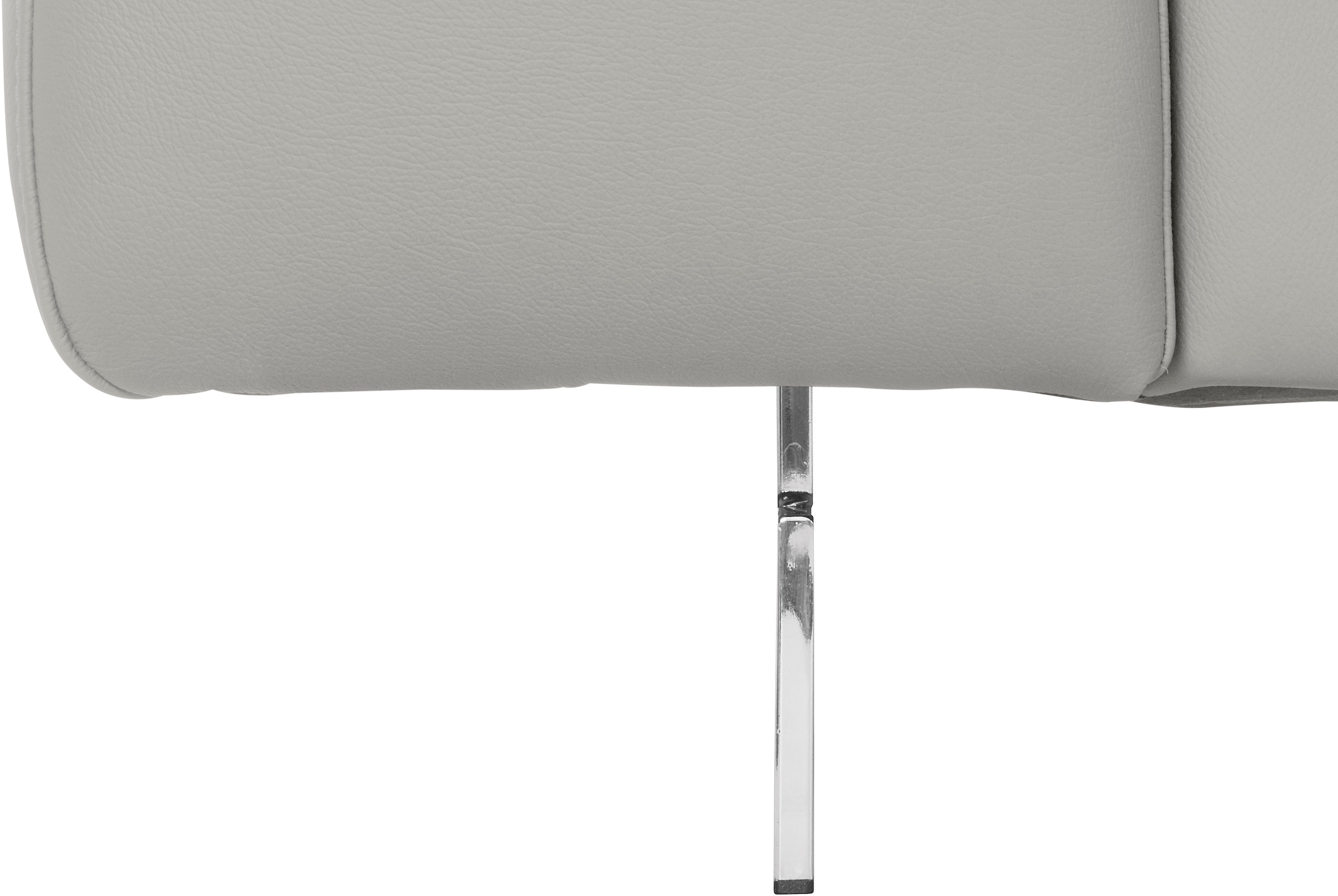 COTTA 3-Sitzer »Chef«, Big-Sofa mit Kopfteilverstellung, edle Metallkufen