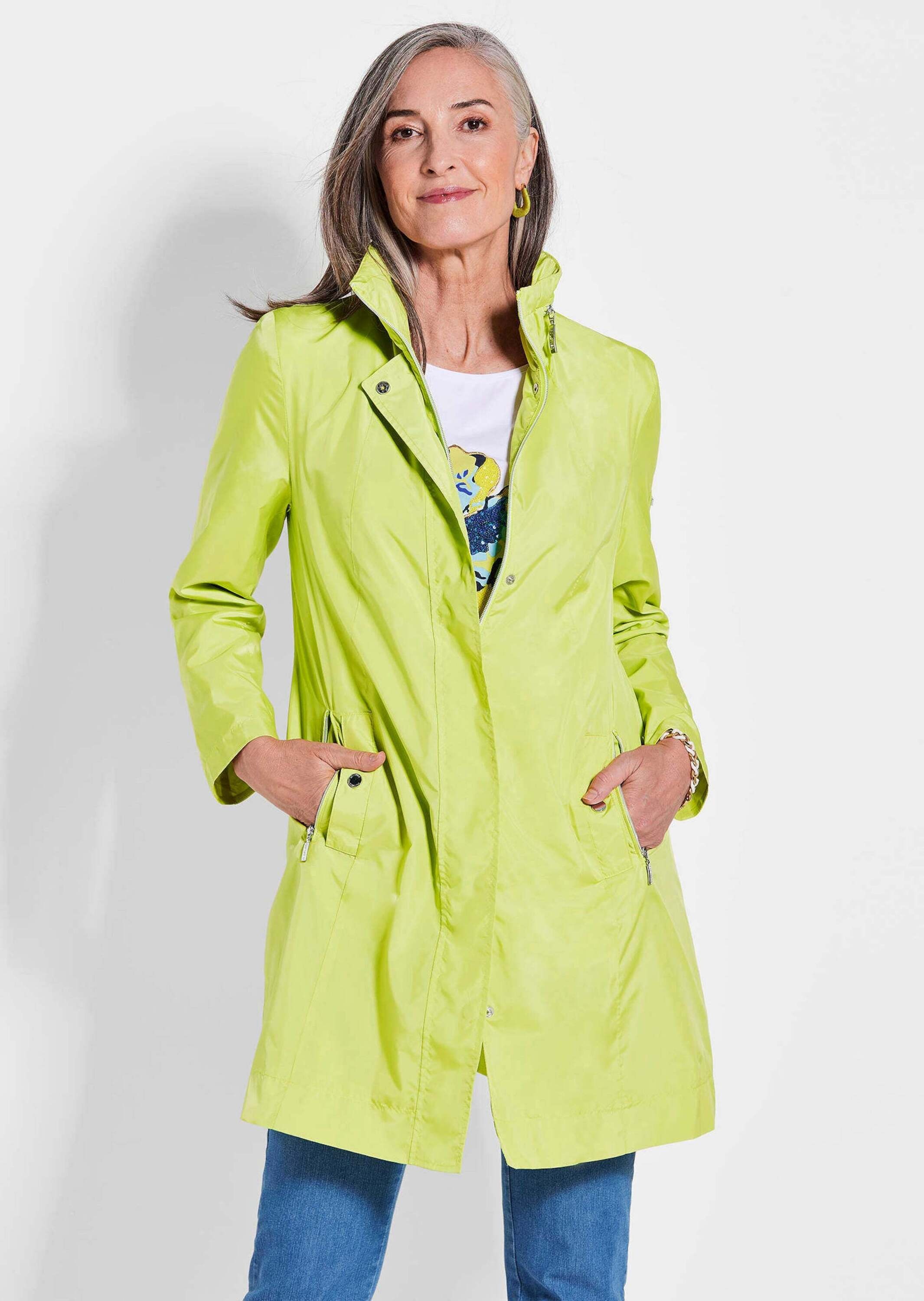 GOLDNER Langmantel »Longjacke Super leichte Longjacke mit versteckter Kapuze«